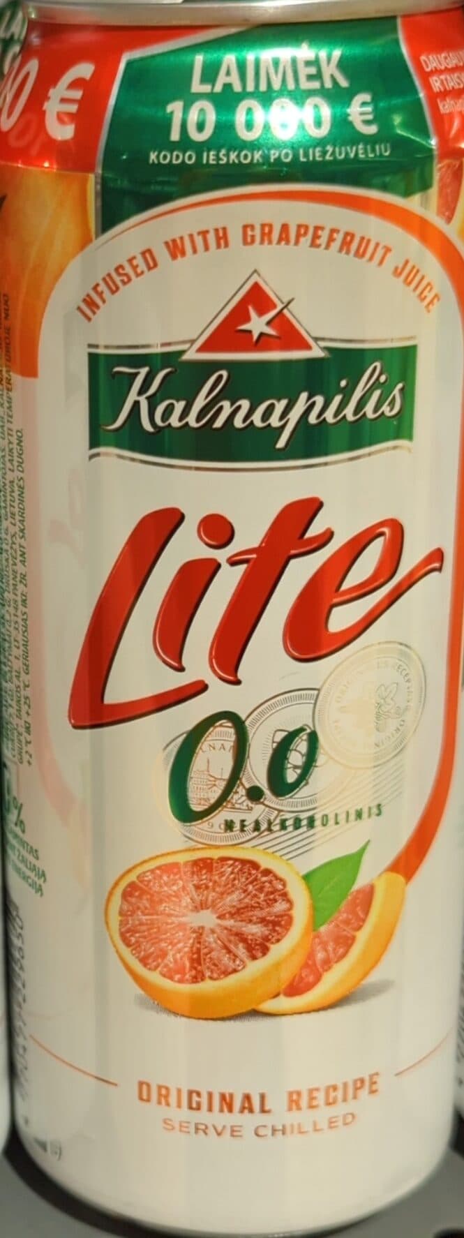 Kalnapilis nealkoholinis greipfrutų skonio packshot