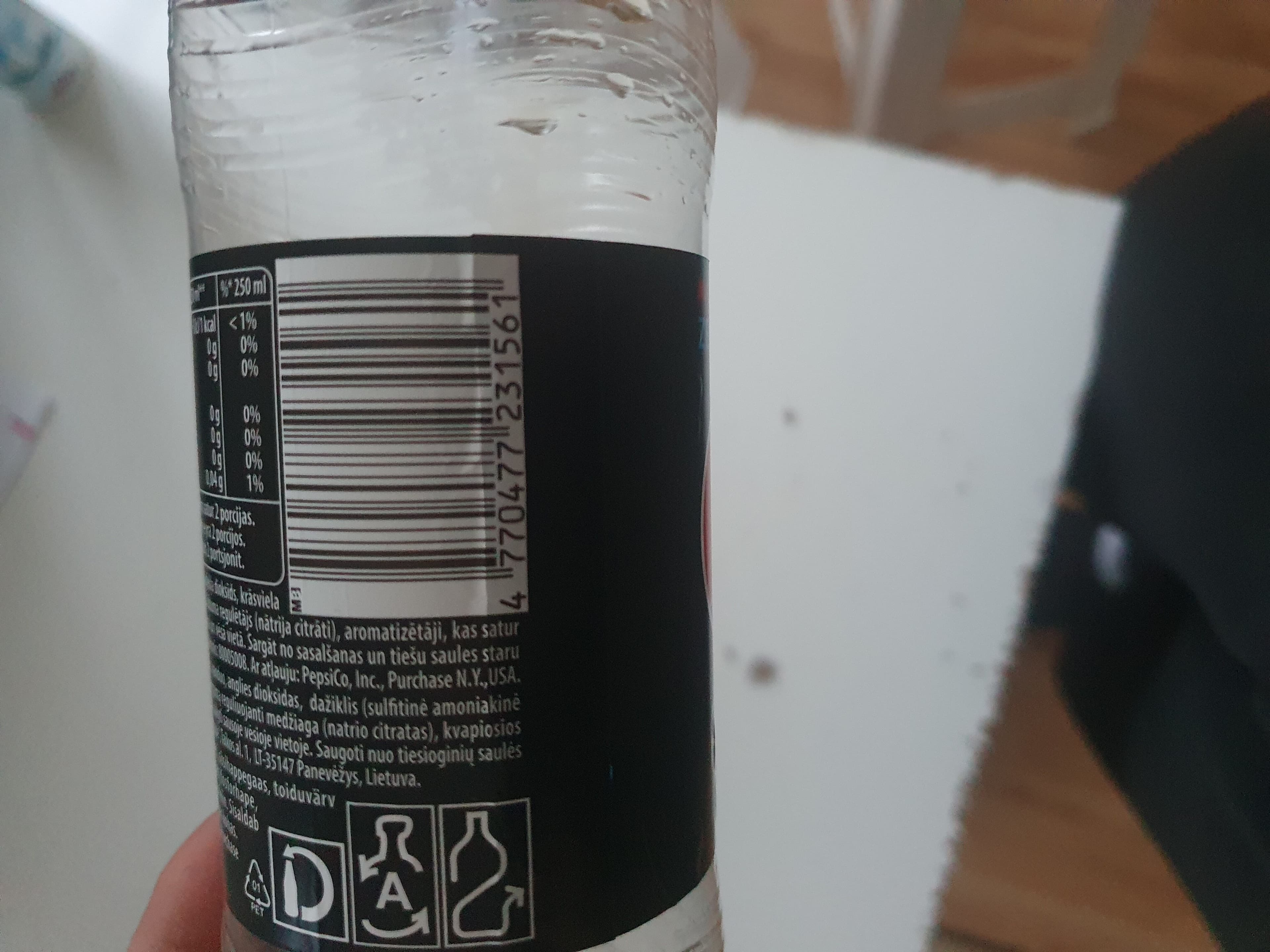 PepsiCo Pepsi max packshot