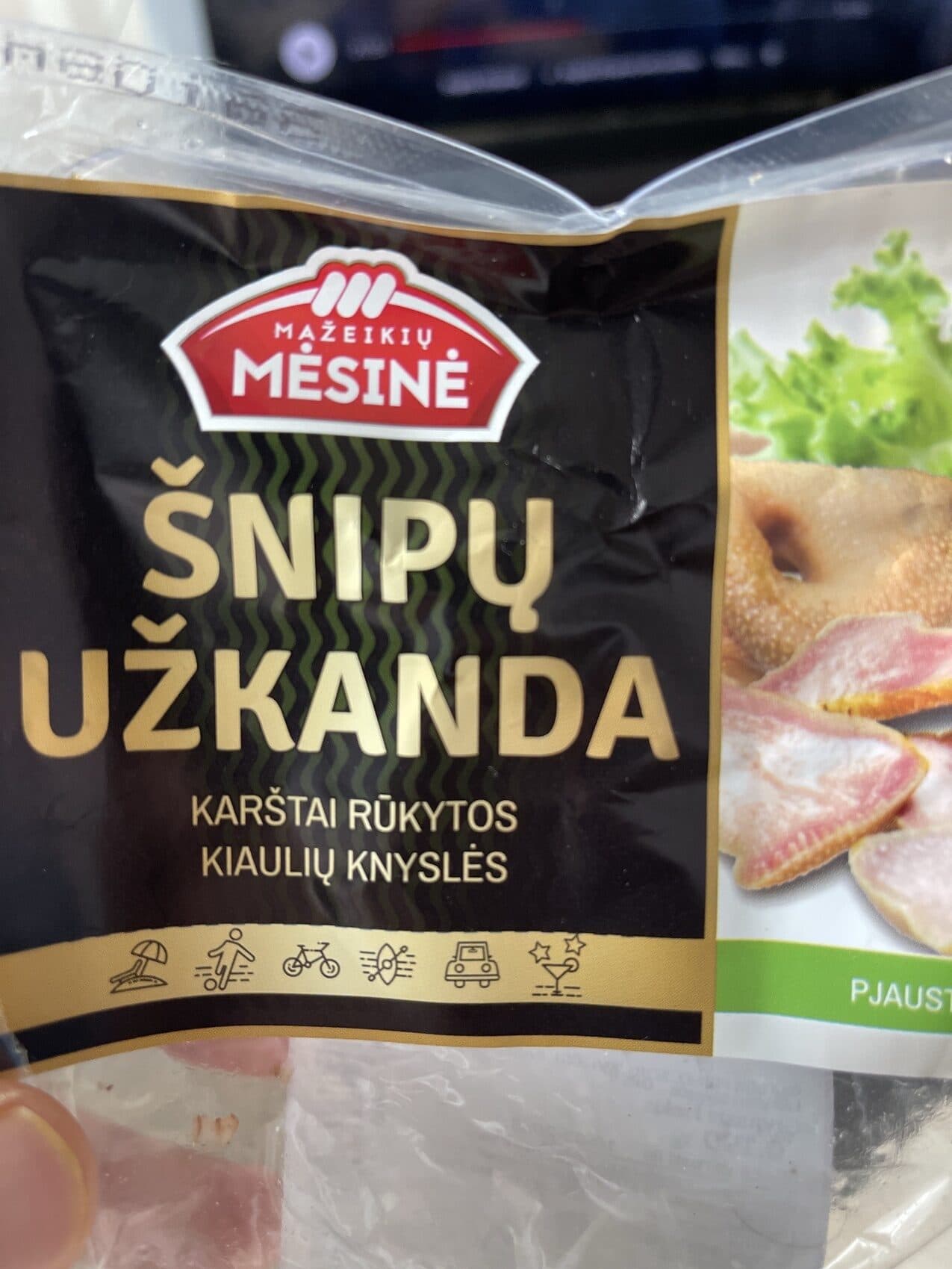 Mažeikių Mėsinė Karštai Rūkytos Kiaulių Knyslės packshot