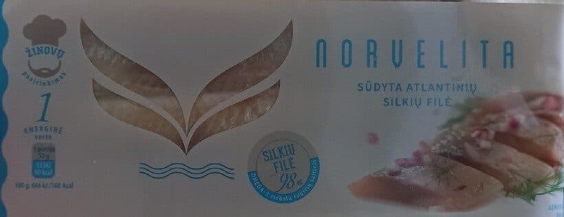 Norvelita Sūdyta Atlantinių Silkių Filė packshot