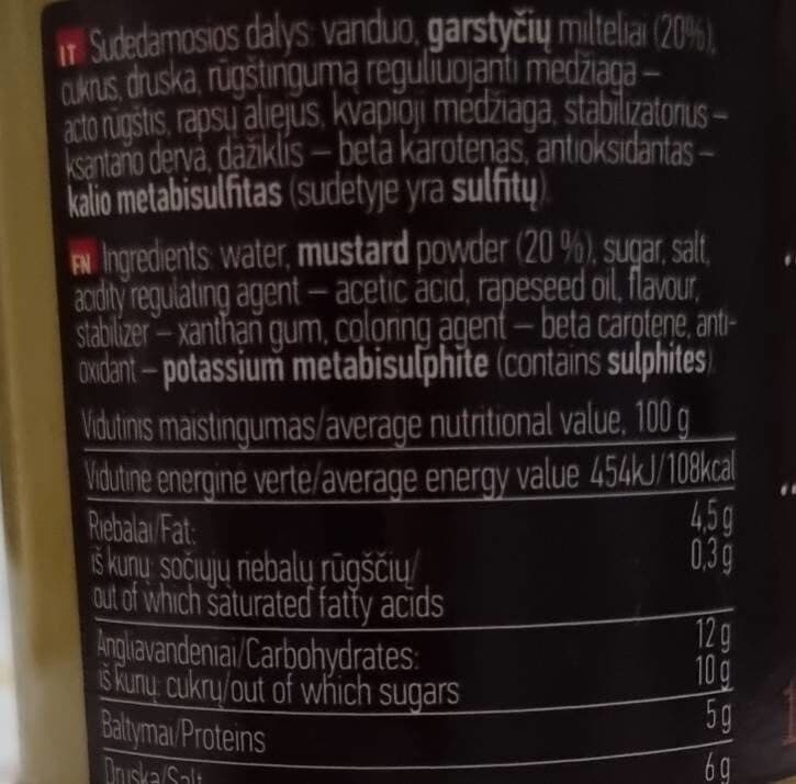 Daumantu Tradicinės aštios garstyčios packshot