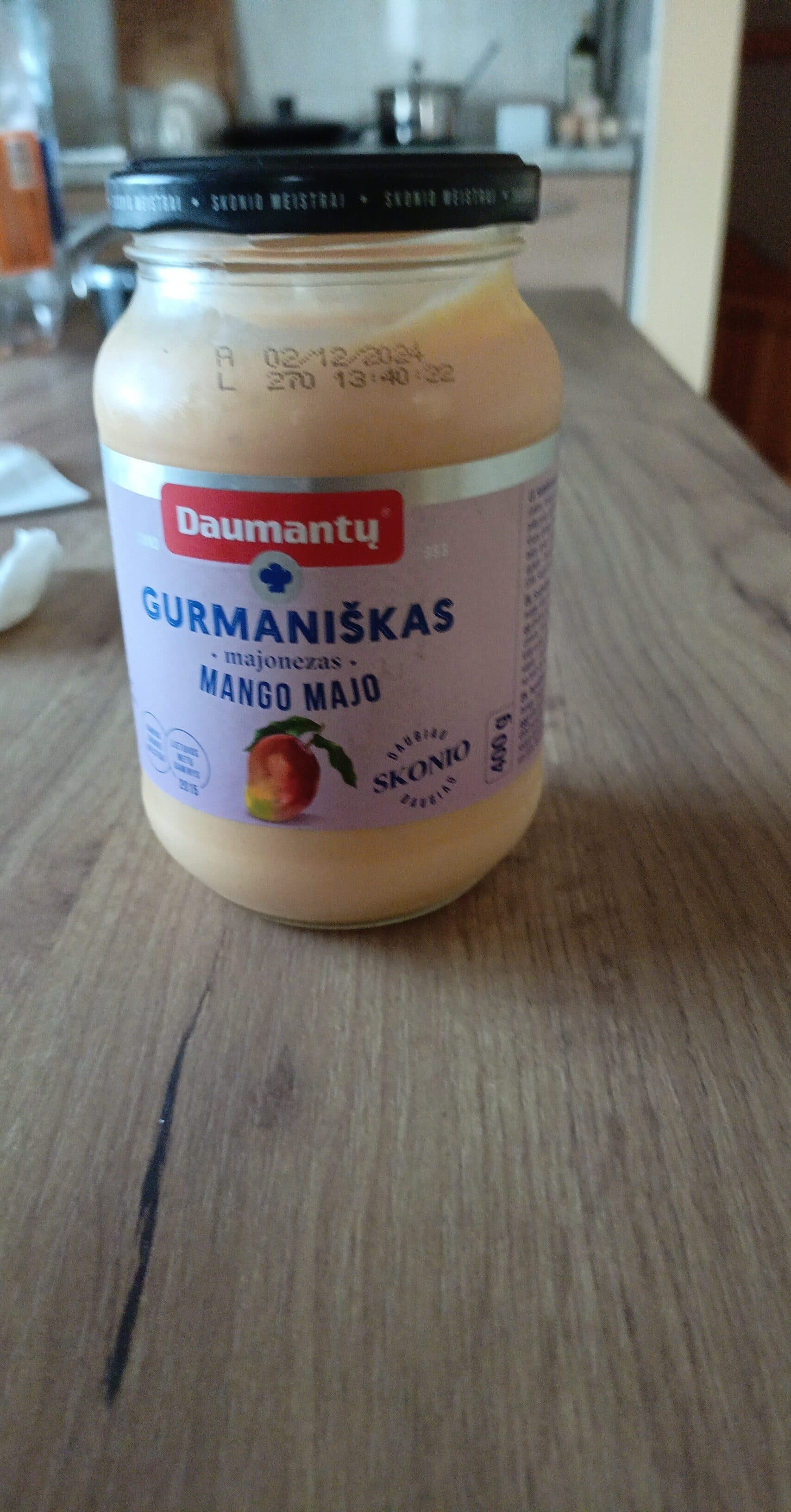Daumantų Majonezas Mango Majo packshot