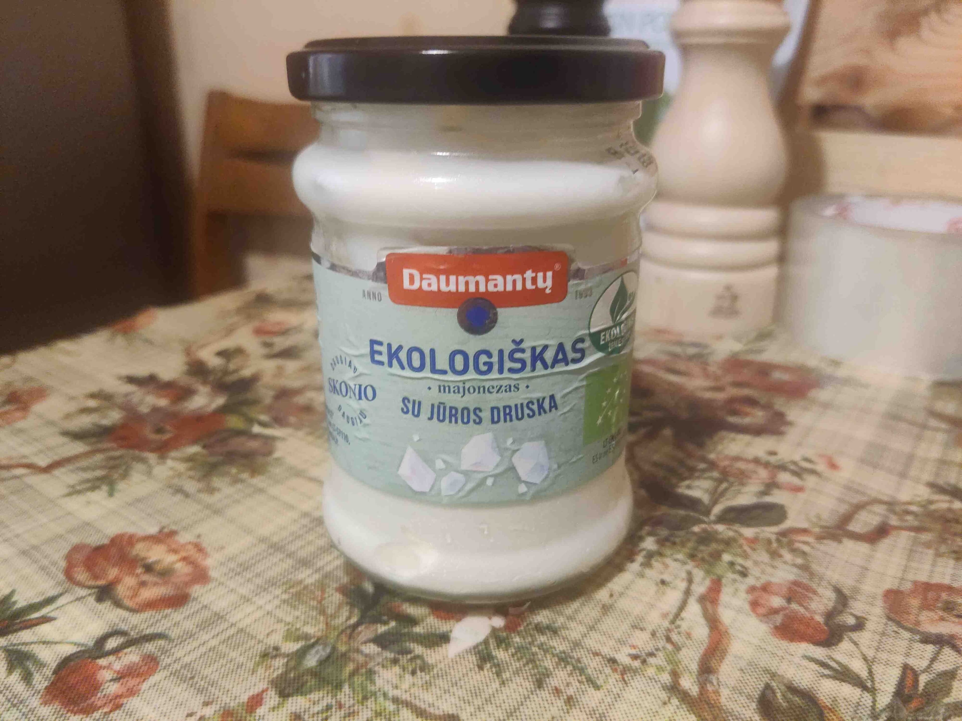 Daumantų Ekologiškas majonezas su jūros druska packshot