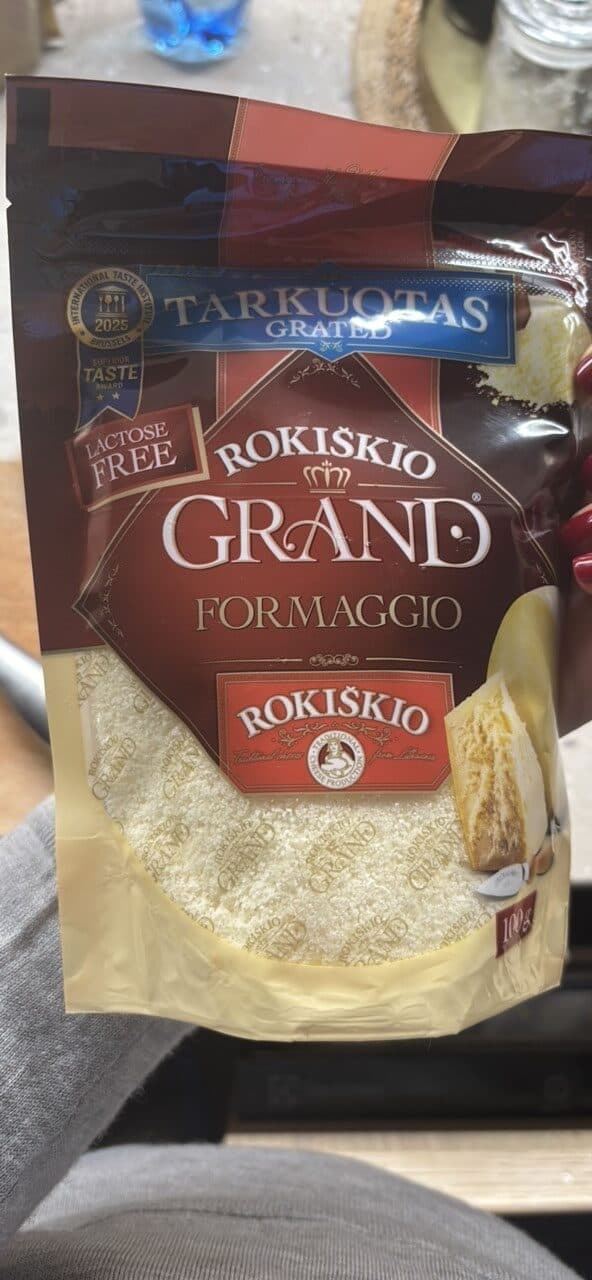 Rokiškio Grand Tarkuotas Grated Rokiškio Grand Formaggio packshot