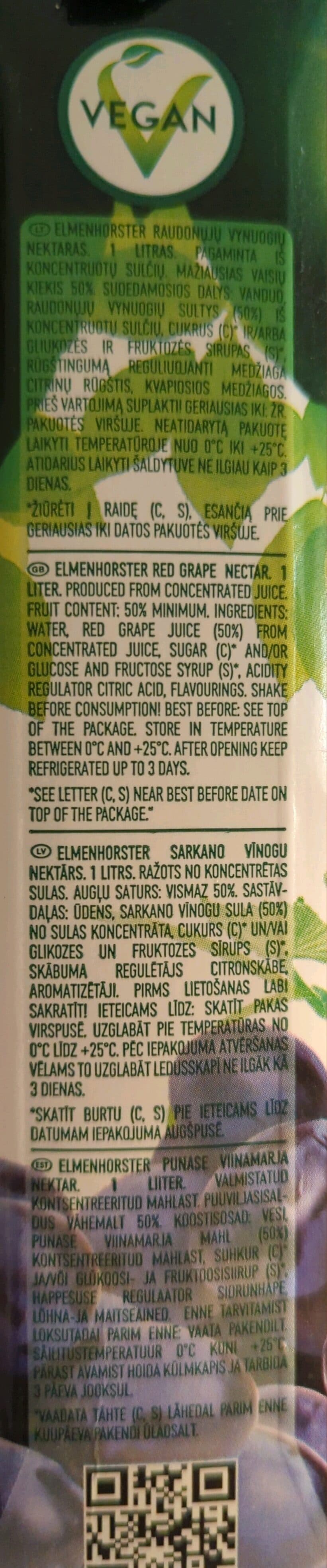 Elmenhorster Vynuogių nektaras packshot