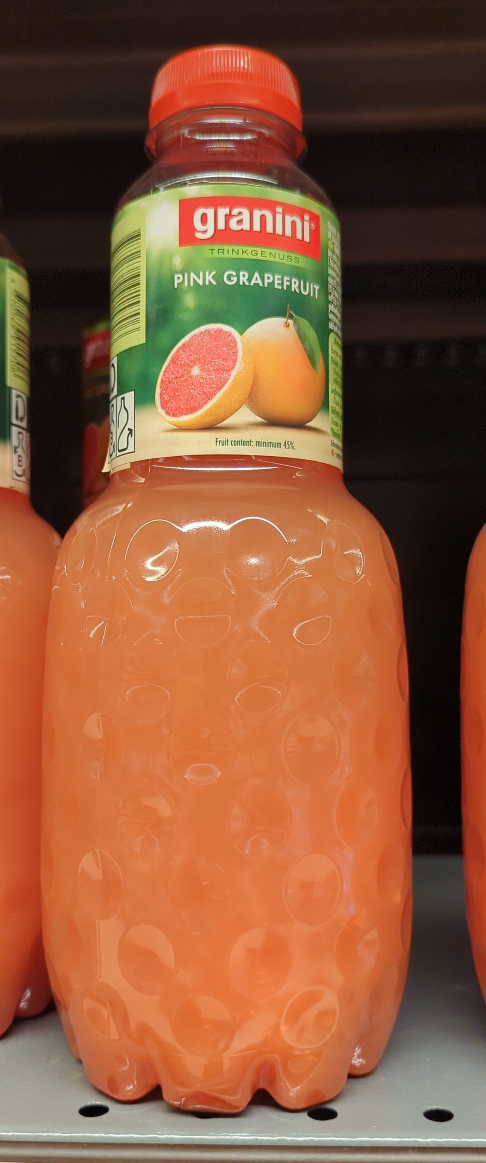 Granini Granini pink grapefruit packshot