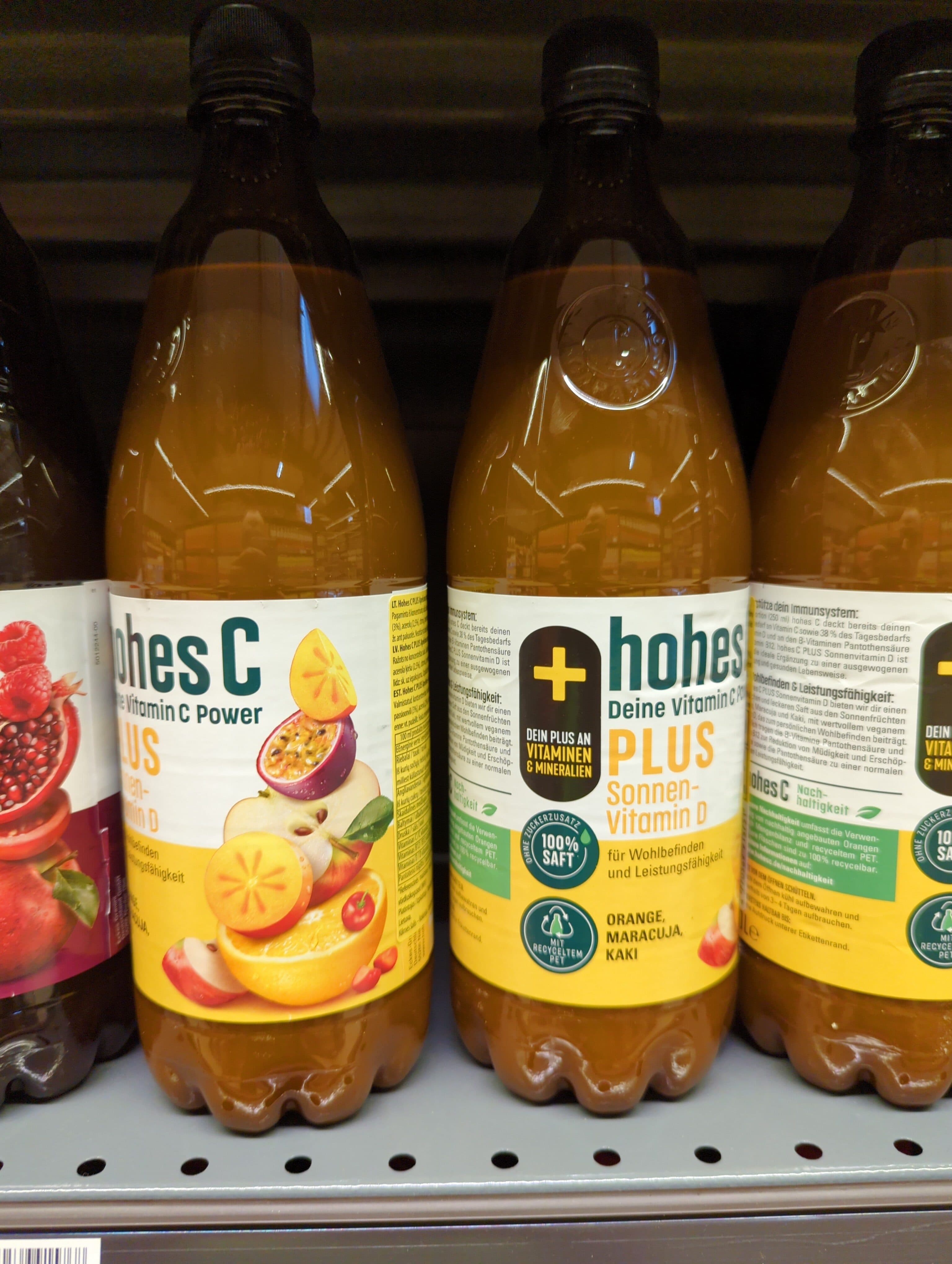 hohesc įvairių vaisių sultys packshot