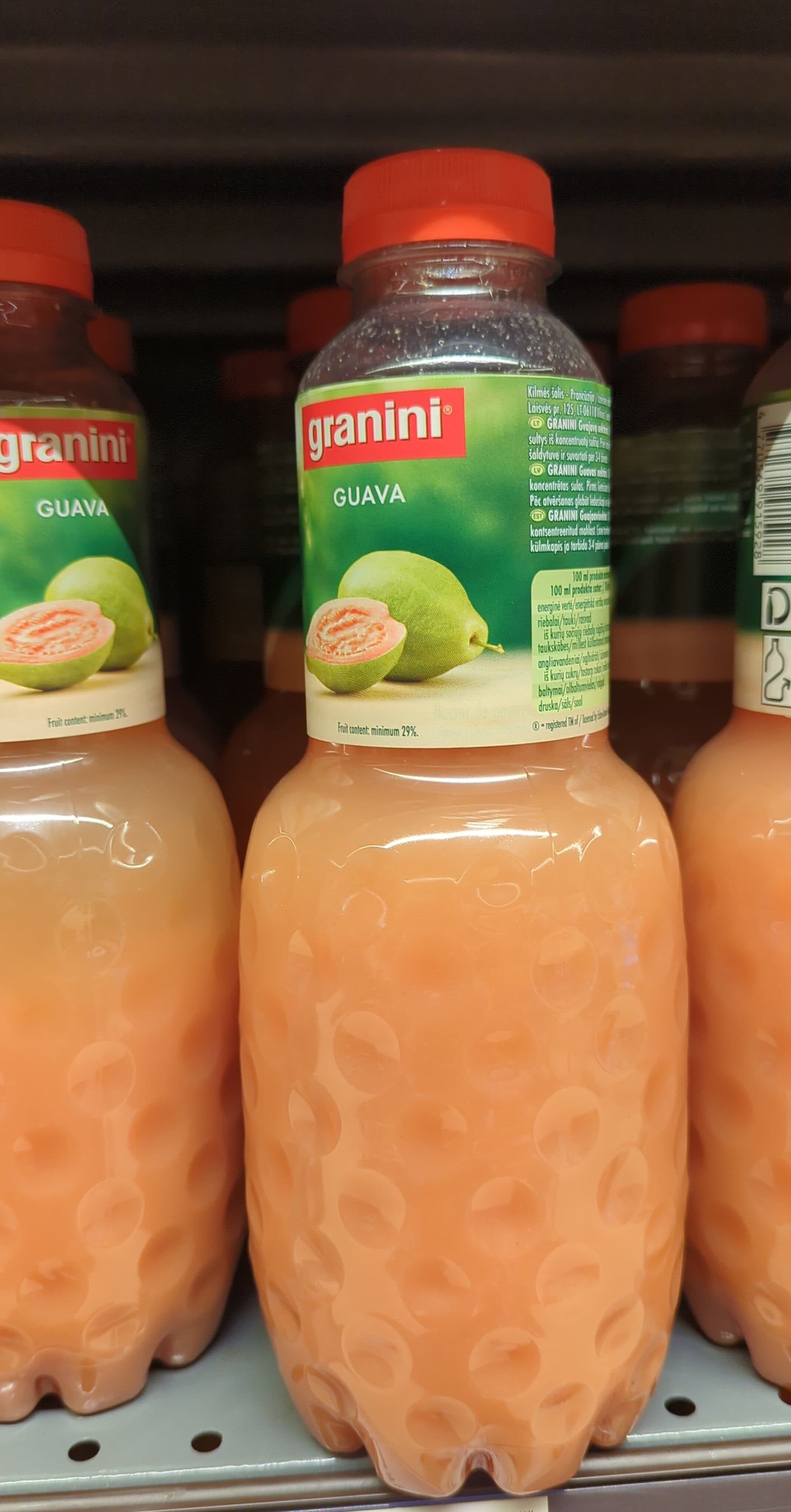 Granini Gvajavu packshot