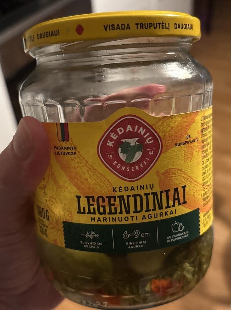 Kėdainių Konservai Legendiniai Marinuoti Agurkai packshot