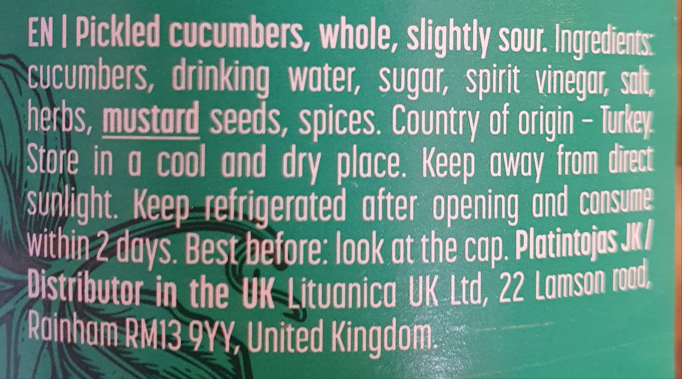 Kedainiu Konservai Pickled Cucumbers In Brine packshot