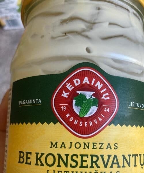 Kėdainių konservai Majonezas be konservantų lietuviškas packshot