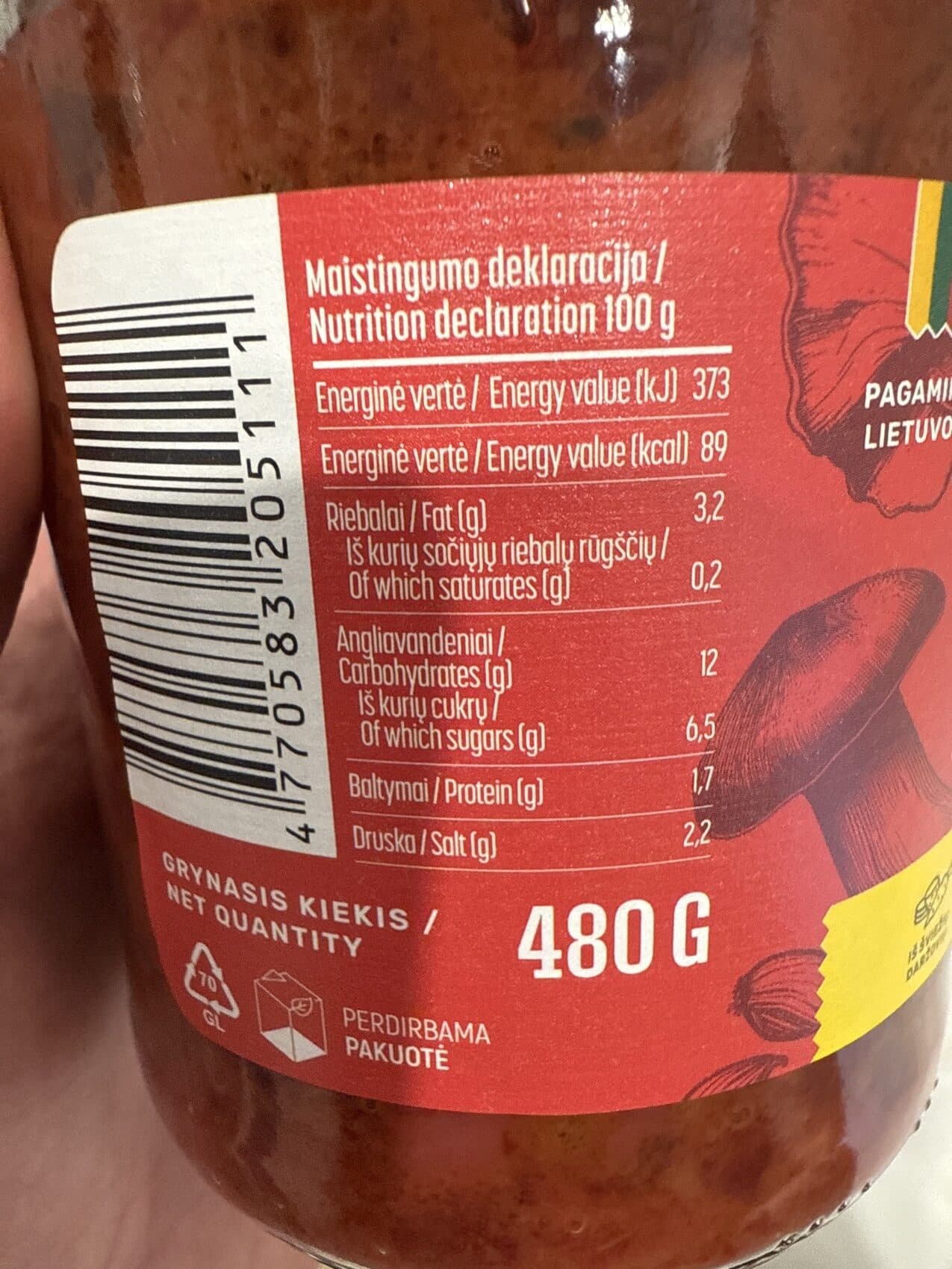 Kedainiu Barsciai Su Baravykais packshot