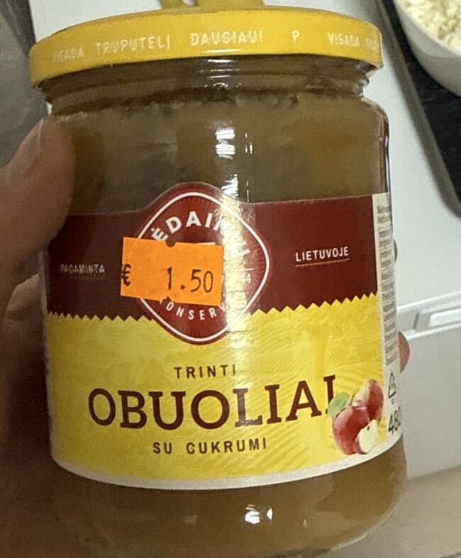 Kėdainių Konservai Obuoliai Trinti Su Cukrumi packshot