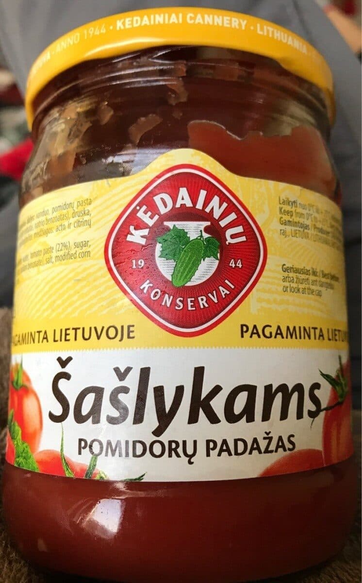 Kedainiu Konservai Saslykams pomidoru padazas packshot