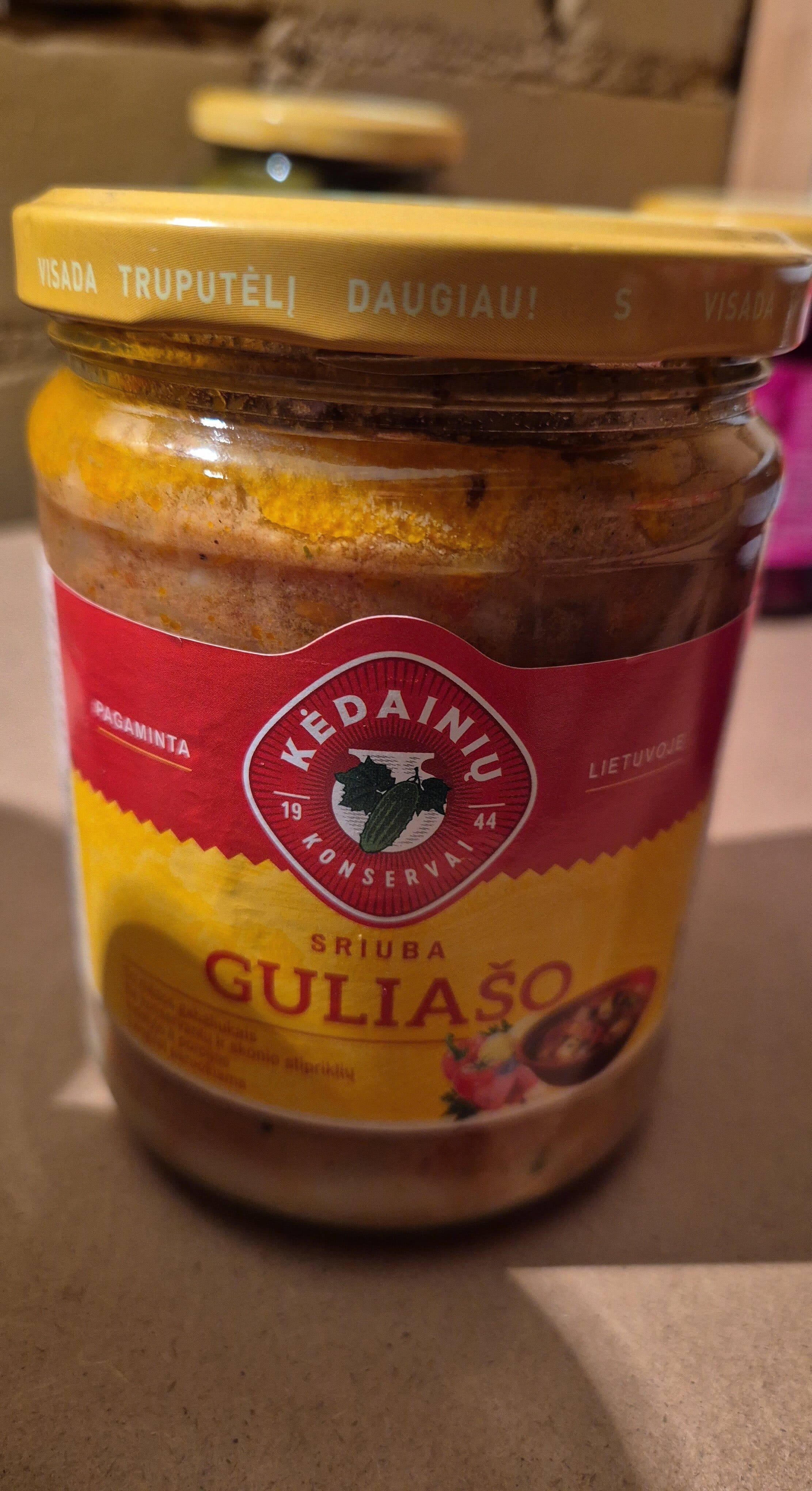 Kėdainių konservų frabrikas Guliašo sriuba packshot
