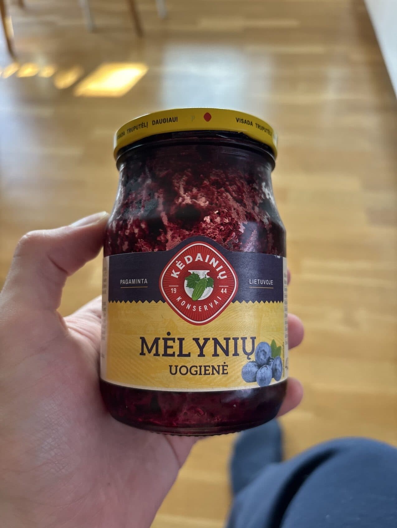 Kėdainių konservai Mėlynių Uogienė packshot