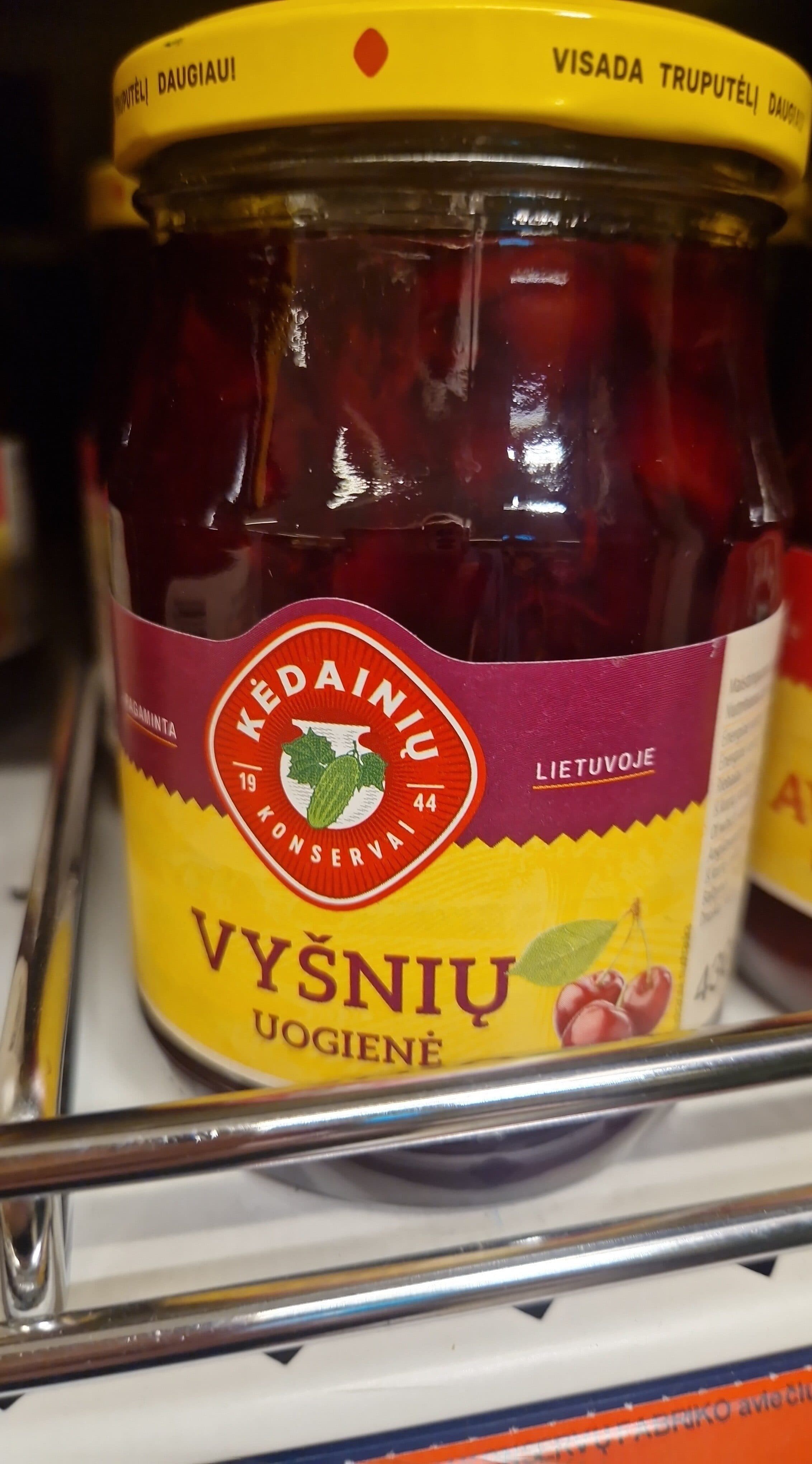 Kėdainių vyšnių uogienė packshot