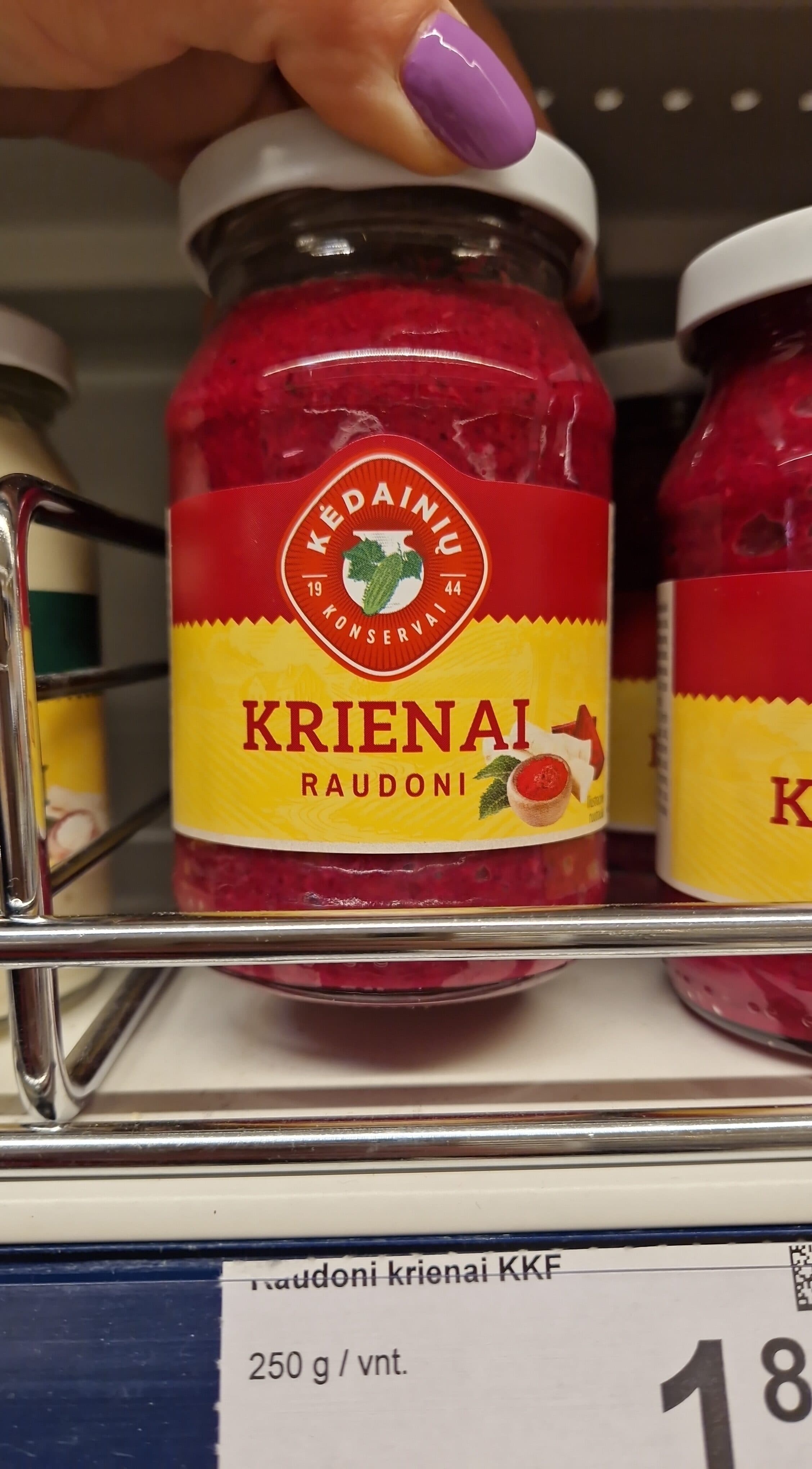 Kėdainių konservai Raudoni krienai KFF packshot
