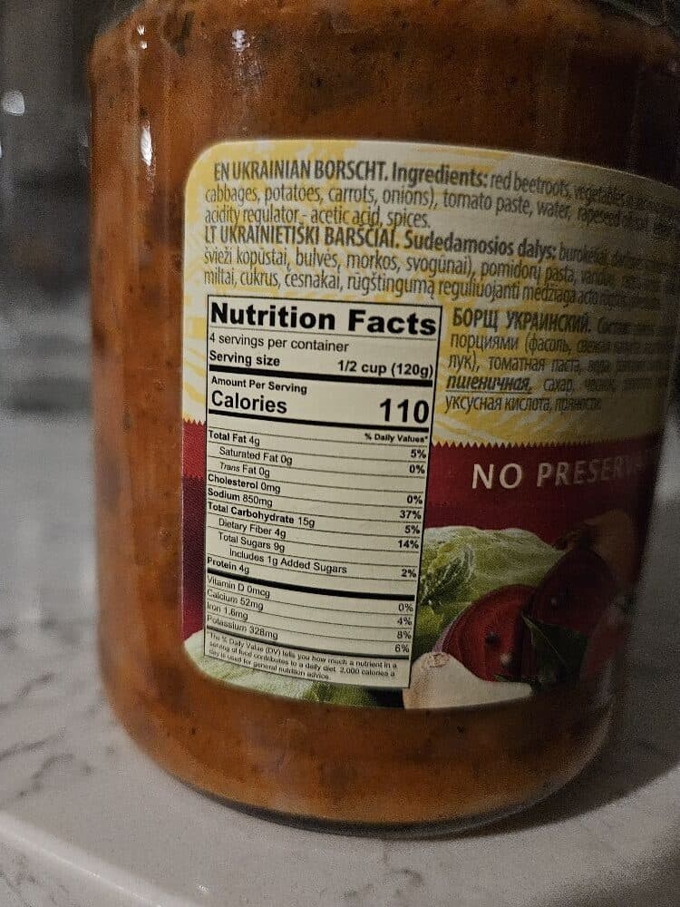 Kėdainių Borscht Ukrainian packshot
