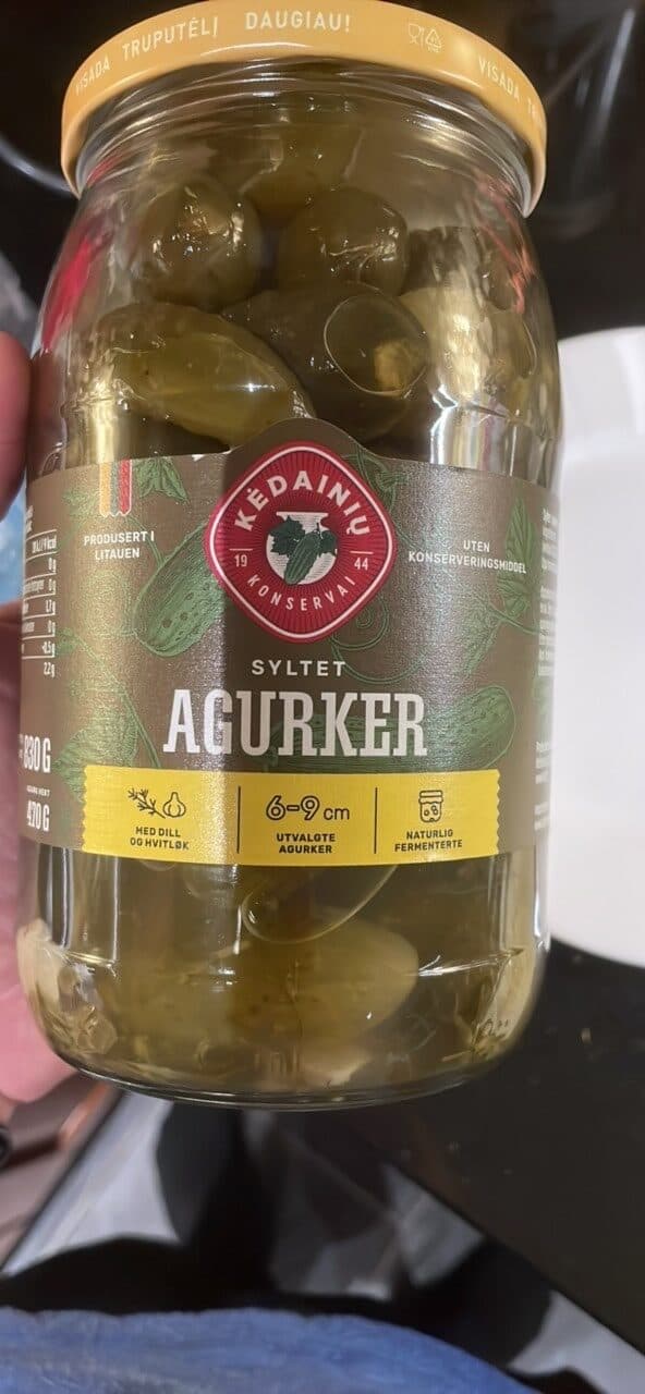 Kėdainių Konservai Syltet Agurker packshot