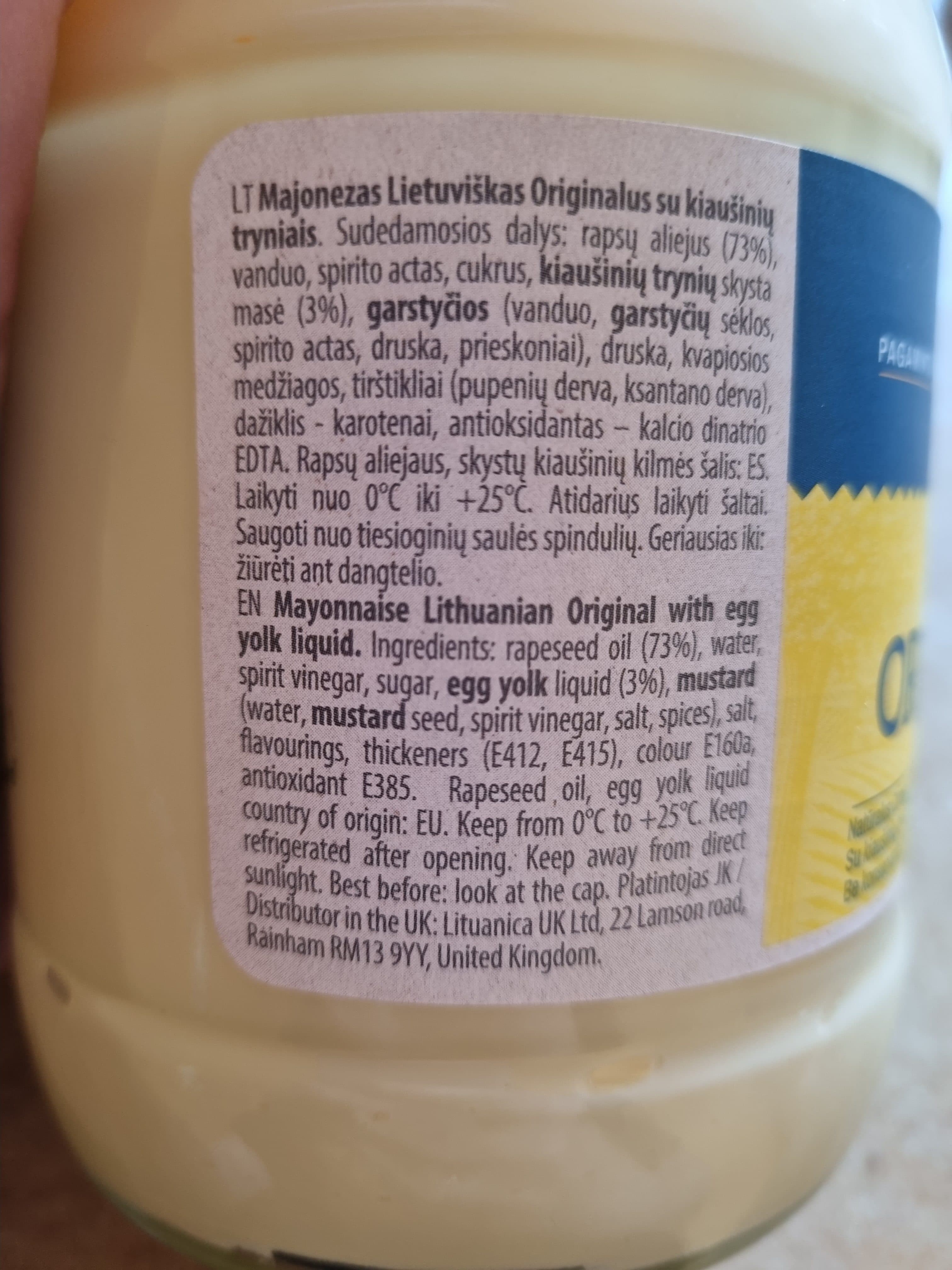 Kedainiu Konservai Majonezas packshot