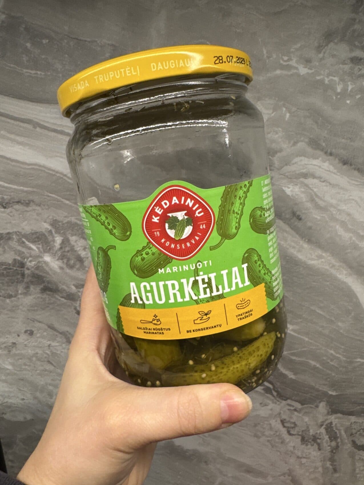 Kėdainių Konservai Marinuoti Agurkėliai packshot