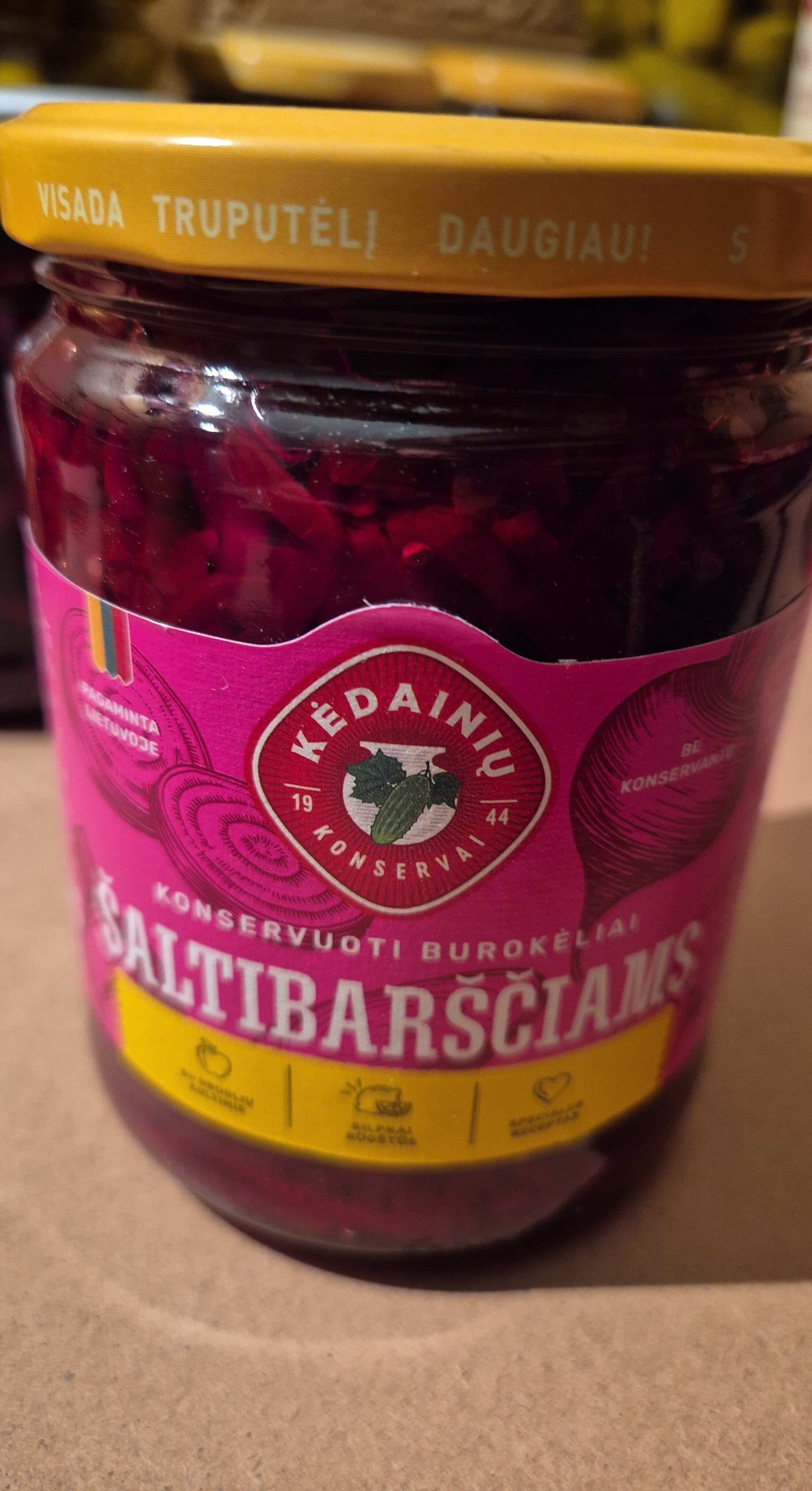 Kėdainių konservai Konservuoti burokėliai šaltibarščiams packshot