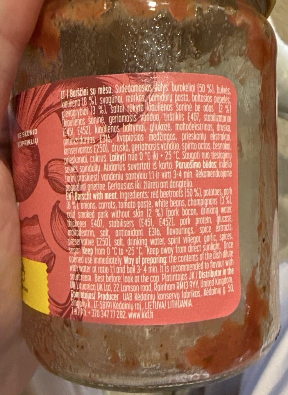 Kedainiu Konservai Barsciai Su Mesa packshot