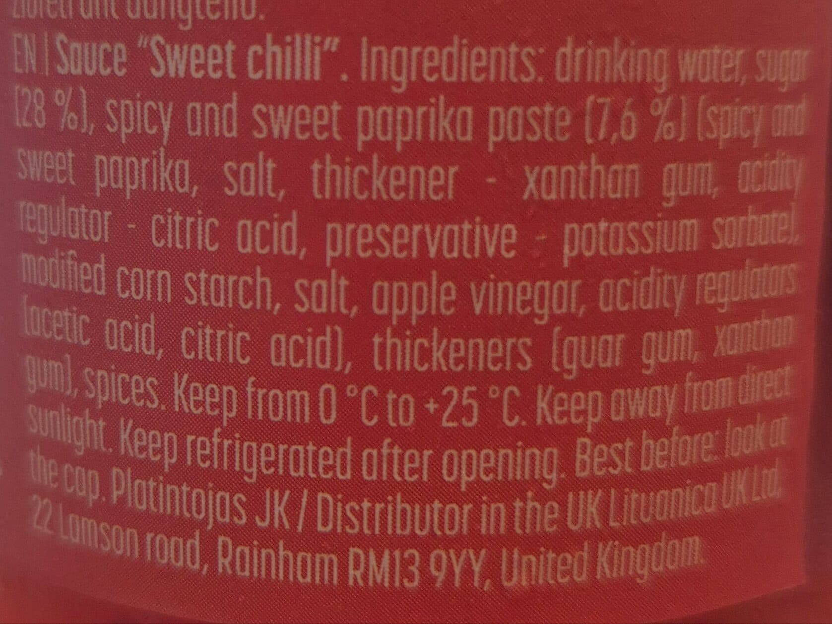 Kėdainiu Sweet And Chilli Souce packshot