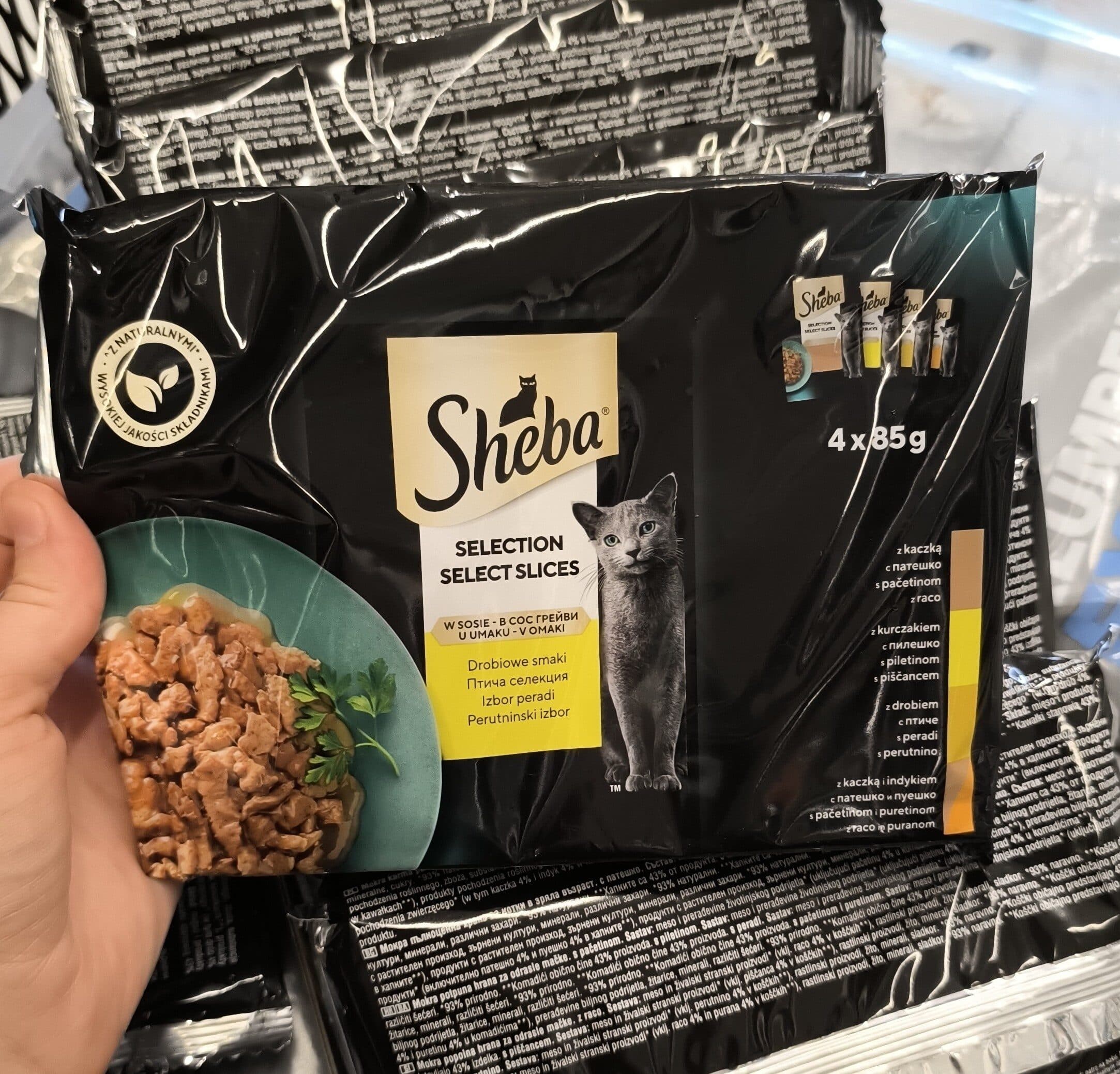 SHEBA Selection select slices drobiowe smaki w sosie packshot