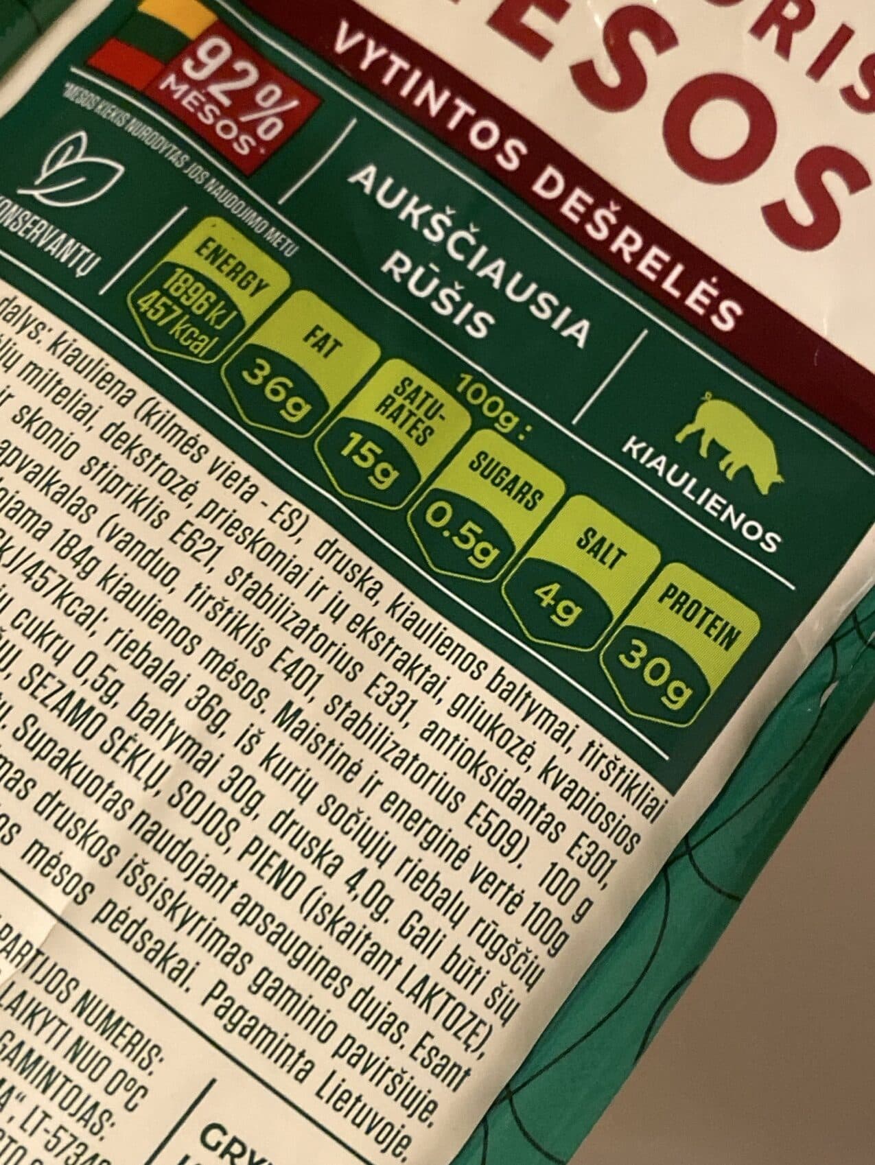 Krekenavos Vytintos Desreles packshot