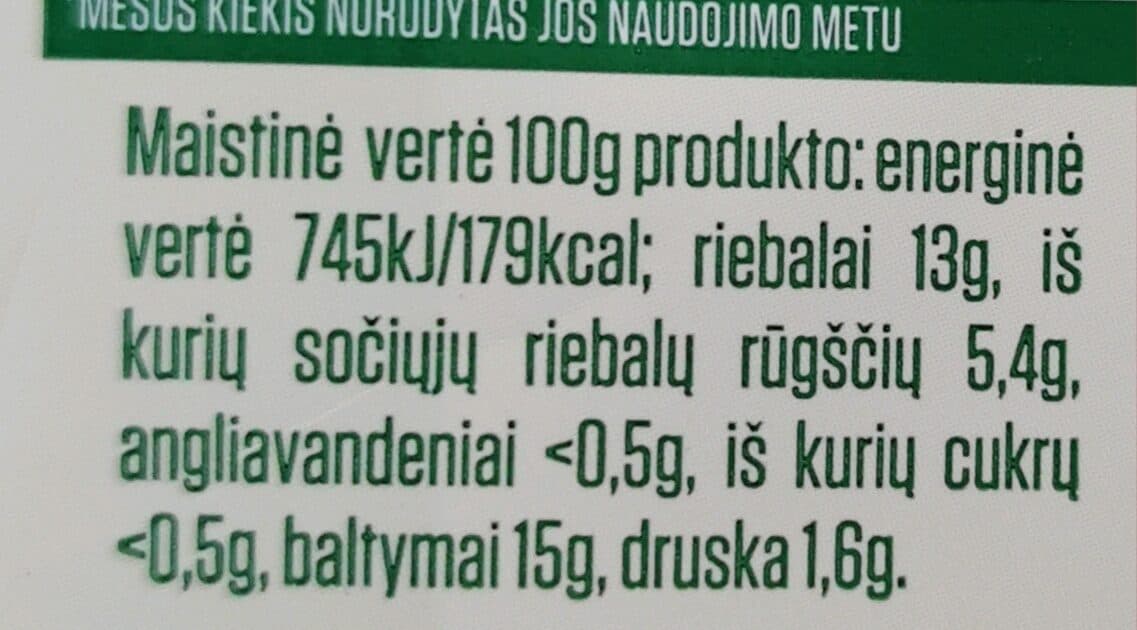 Krekenavos Boiled Chicken Sausages packshot
