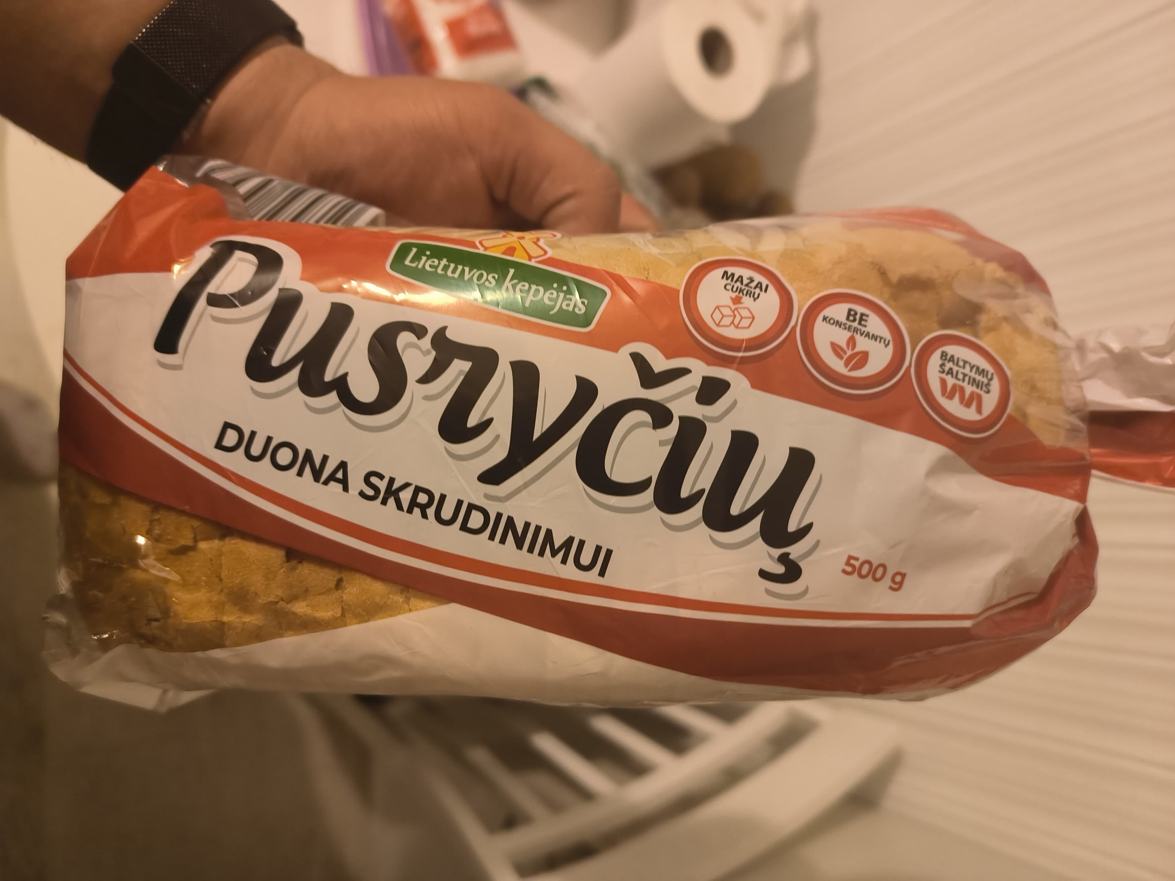 Lietuvos kepėjas Pusryčių duona skrudinimui packshot