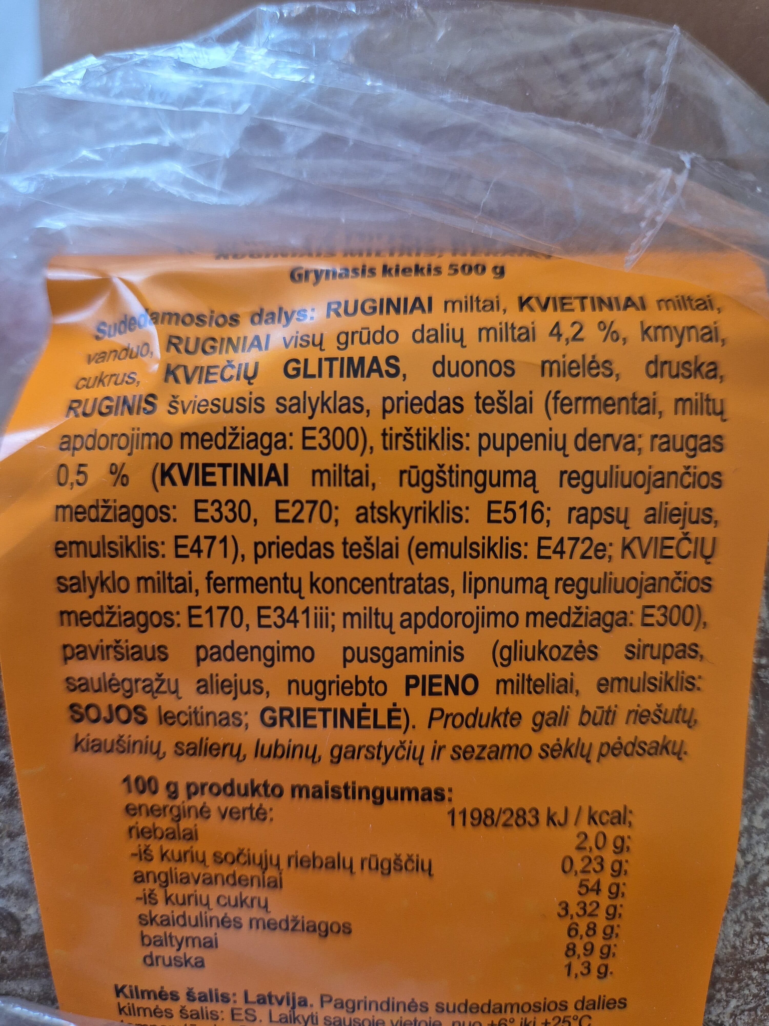Lietuvos Kepėjas Morta Su Medumi packshot