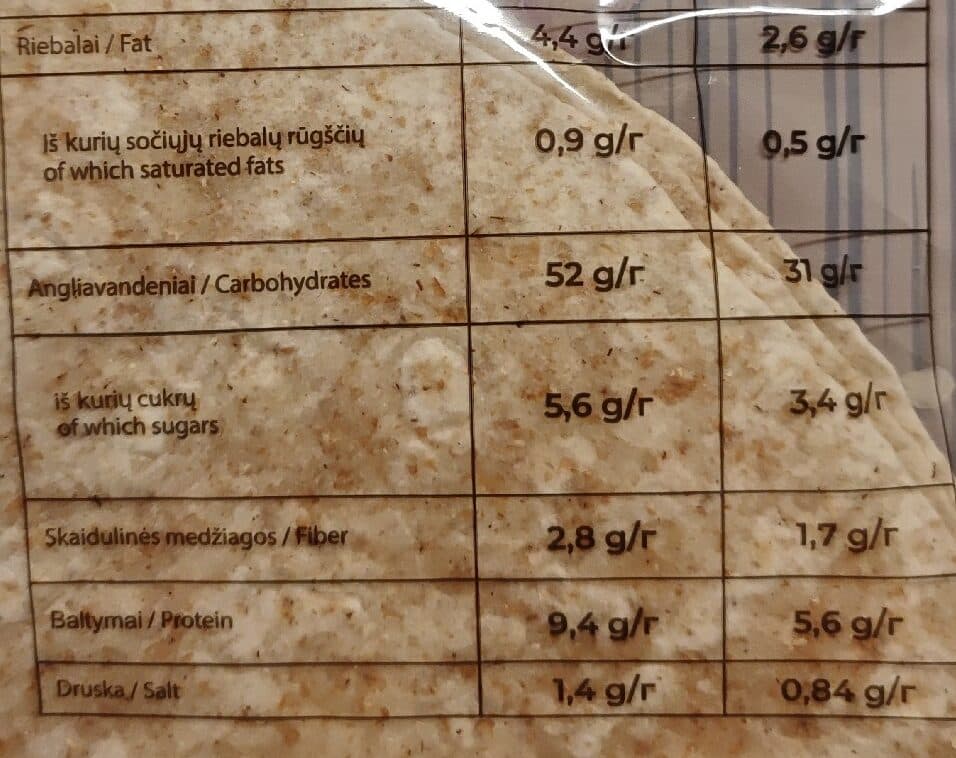 Lietuvos Kepėjas Tortilla packshot