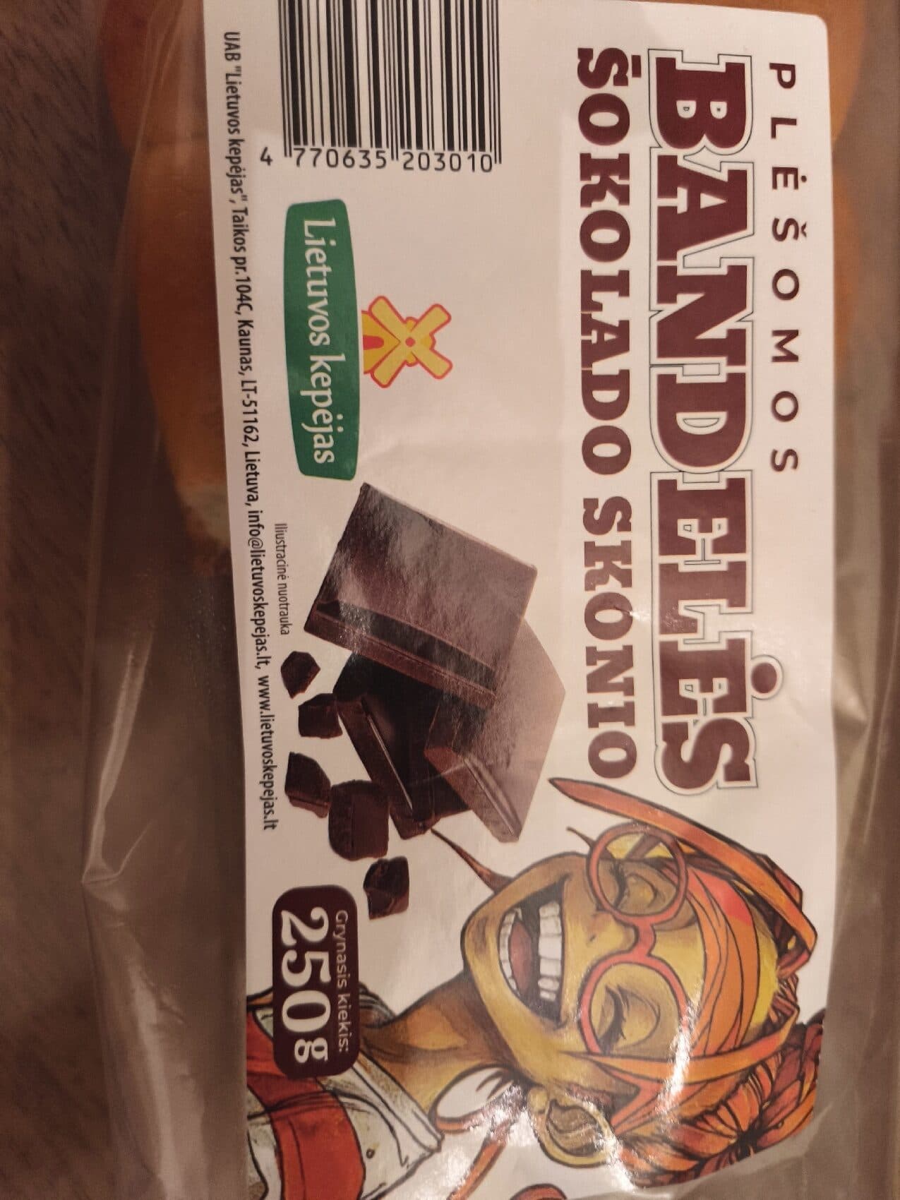 Lietuvos Kepėjas Plėšomos Bandelės (Šokoladas) packshot
