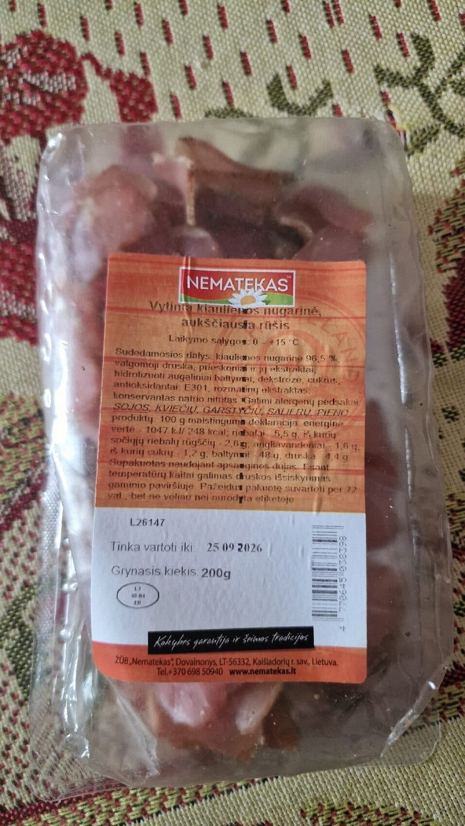 Nematekas Meat Snack packshot