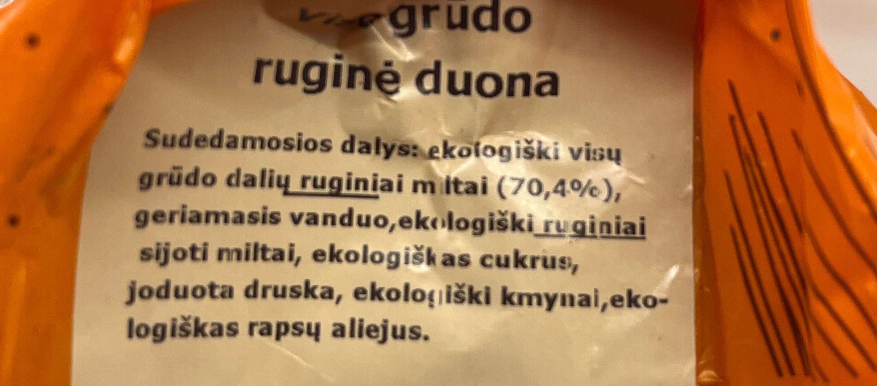 Trejos girnos Viso grudo rugine duona packshot