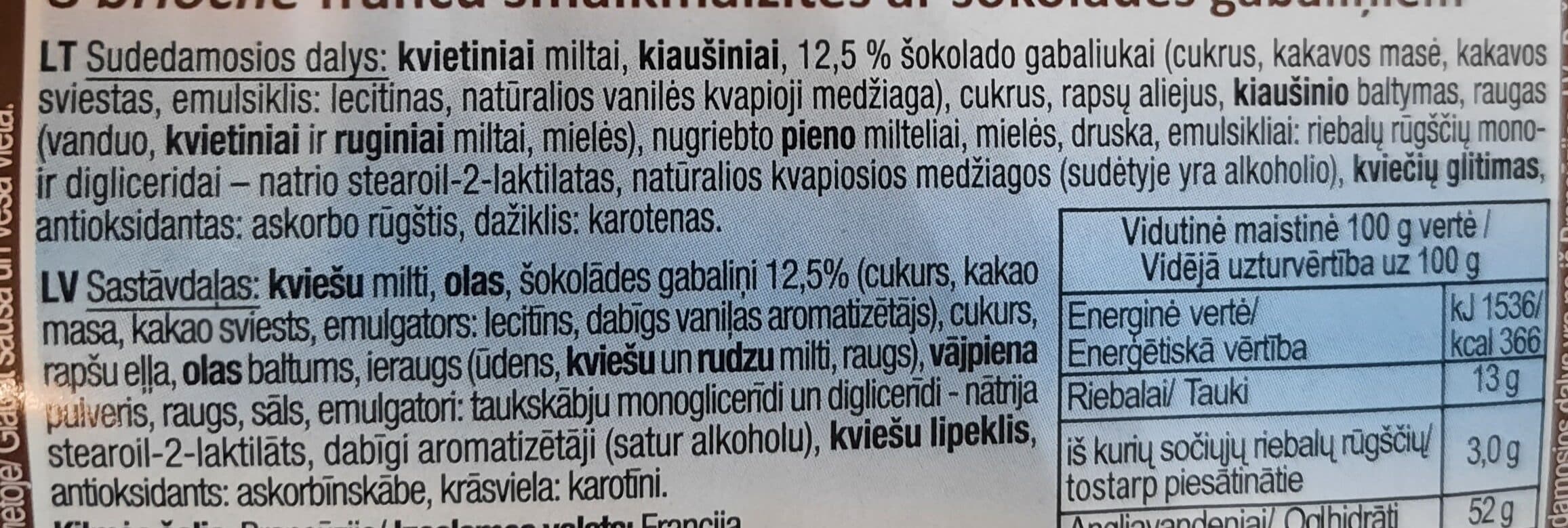 trejos girnos pieniškos bandelės su šokolado gabaliukais packshot