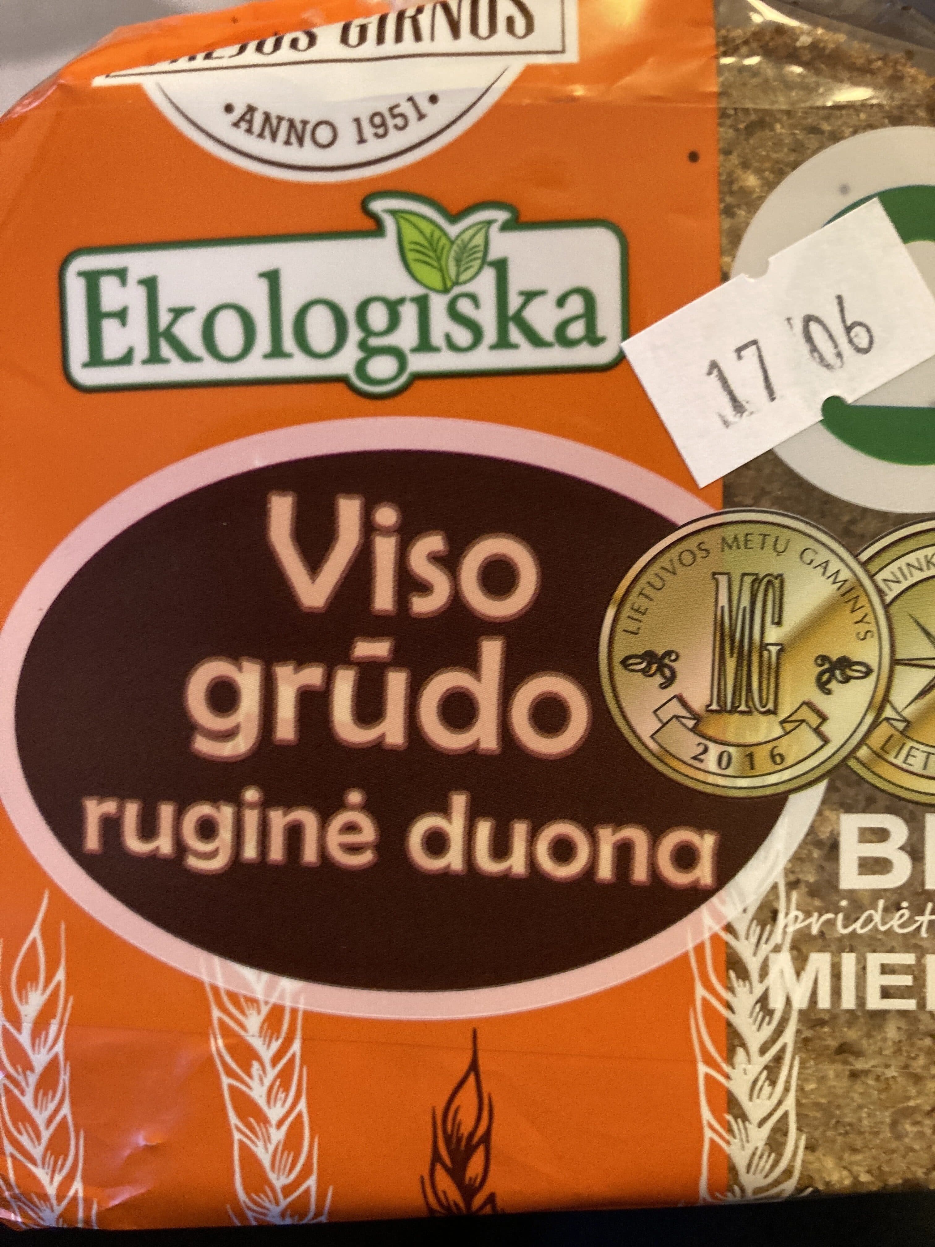 Trejos girnos Viso grudo rugine duona packshot
