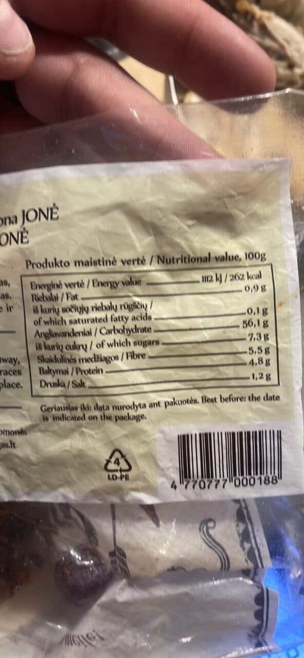 Jonė Jonė tamsi duona packshot