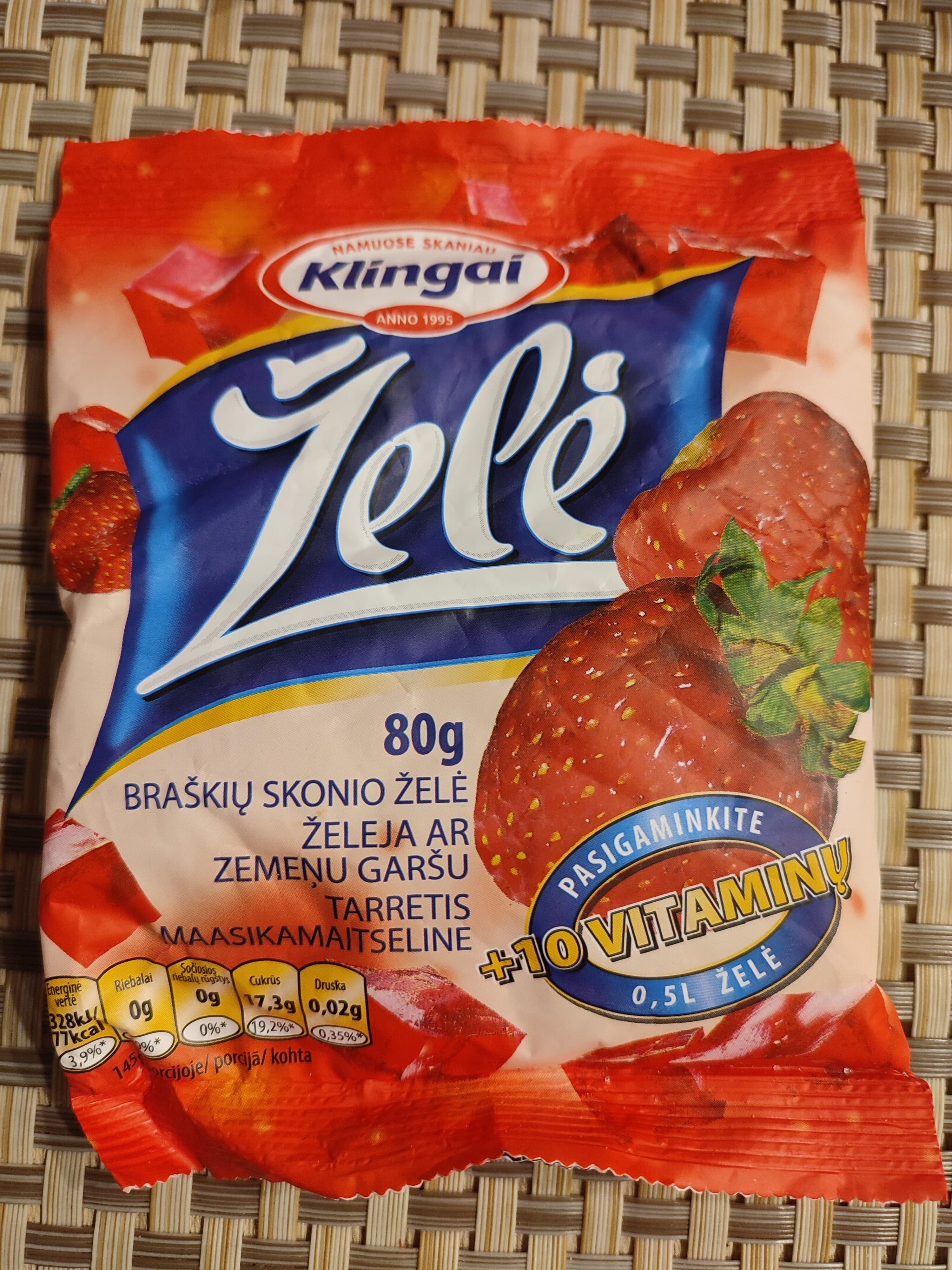 Klingai Zele braskiu klingai packshot