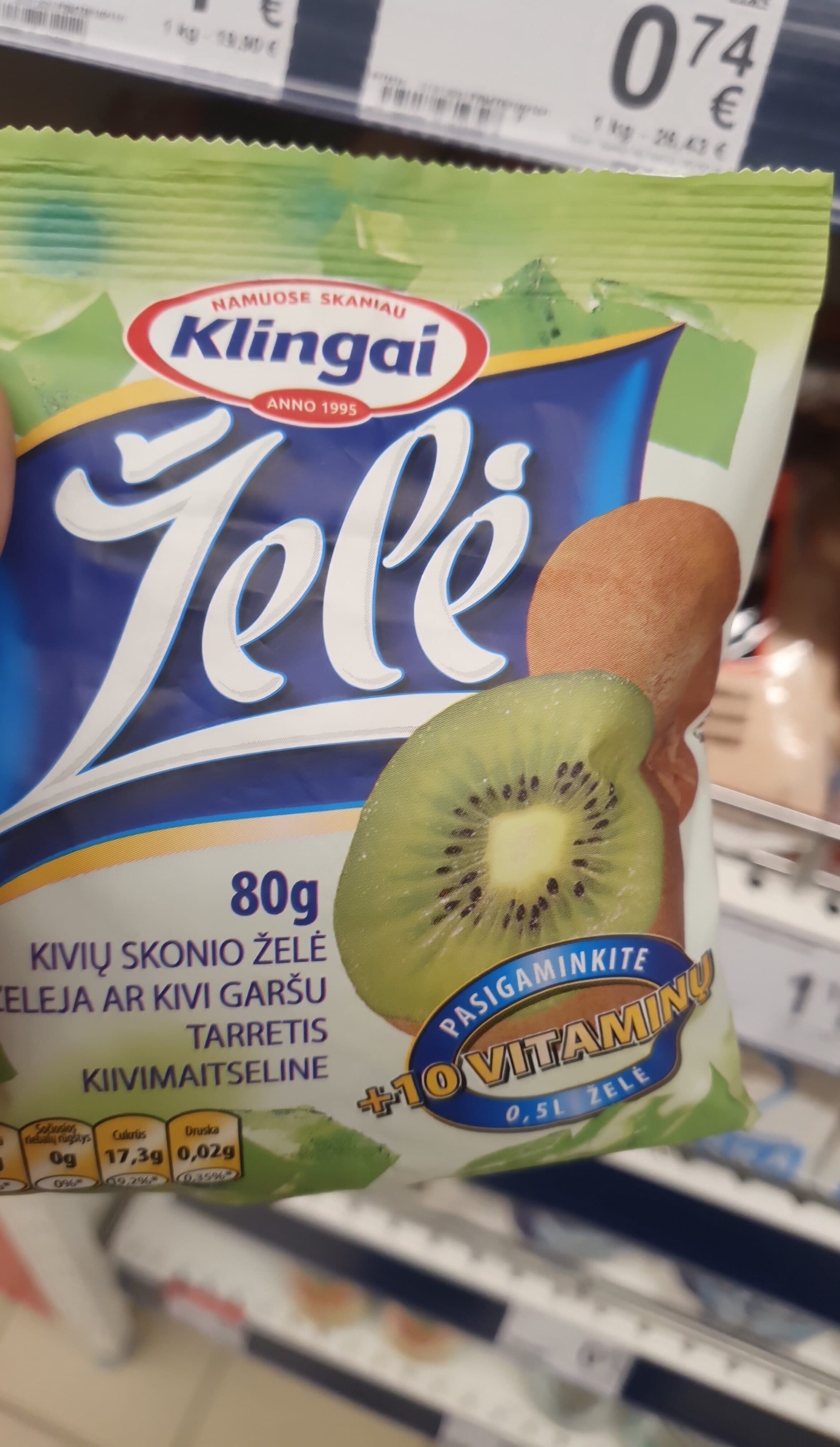 klingai Zele kiviu packshot