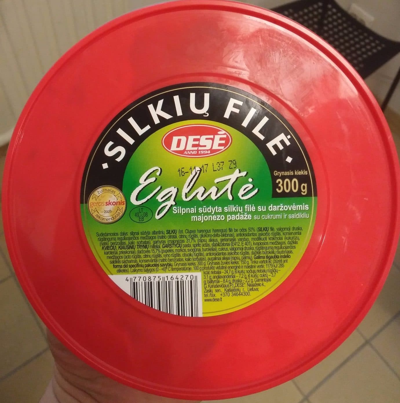 Desé silkių filė packshot