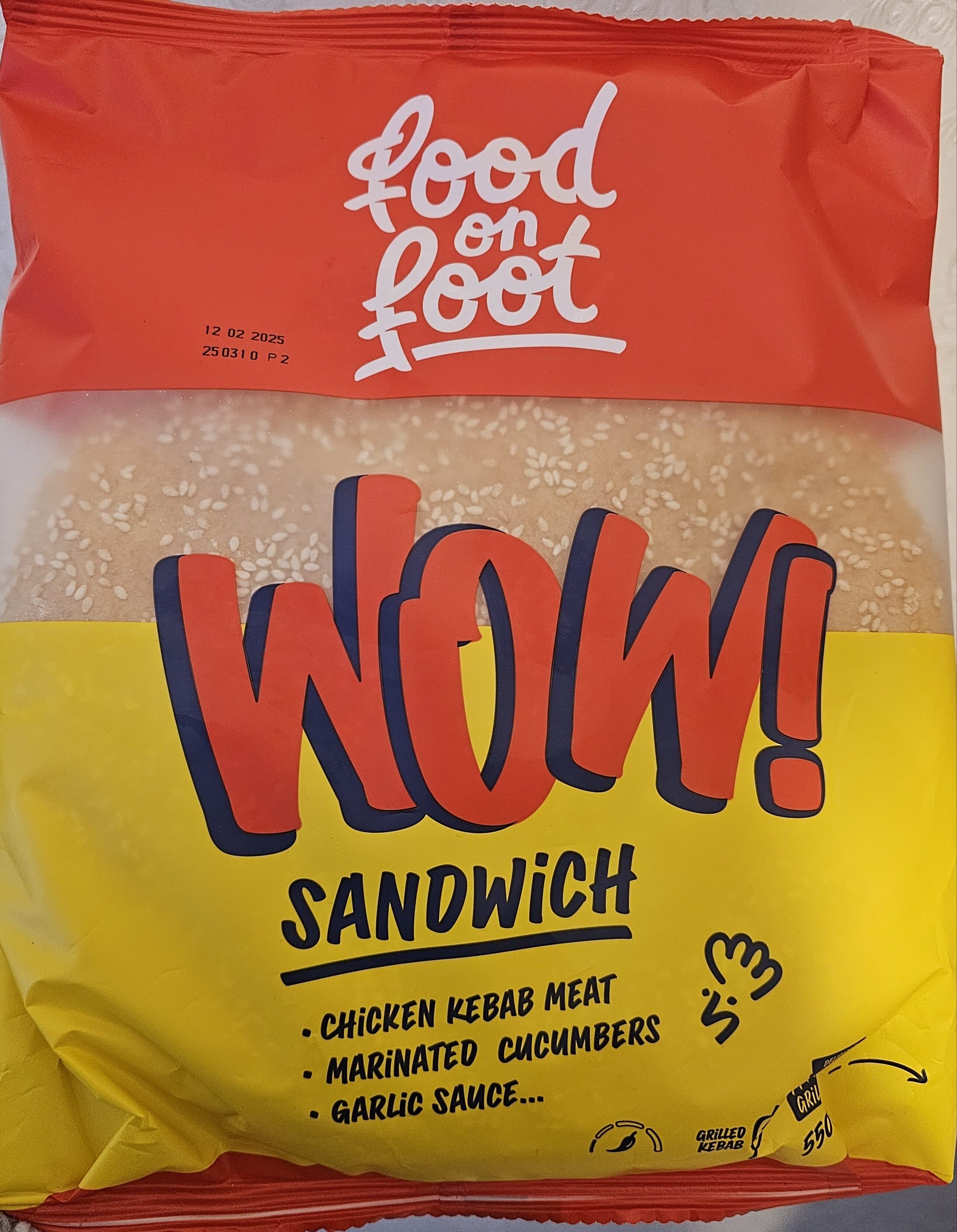 Mantinga food on foot WOW! sandwich packshot