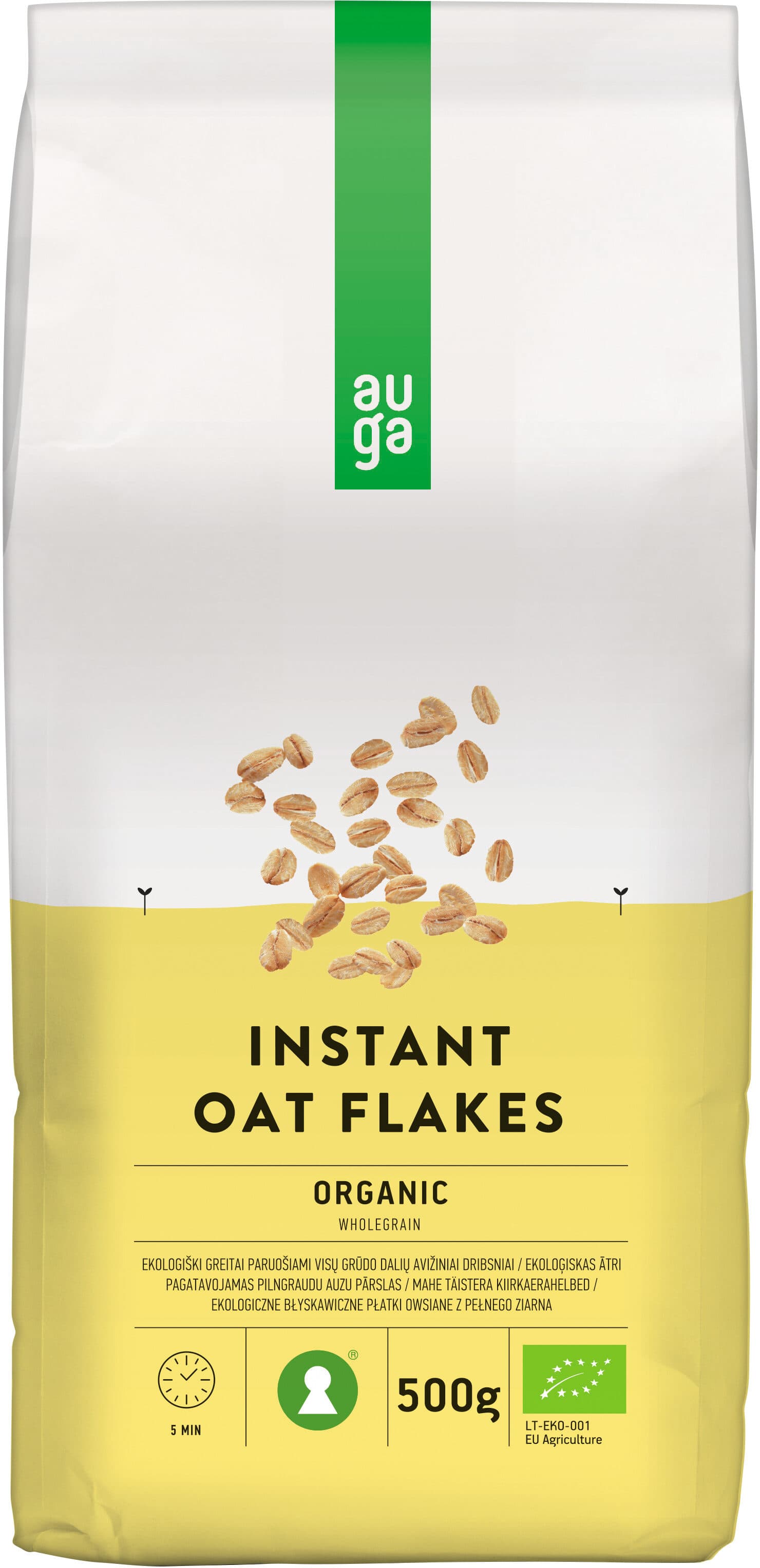 Auga Instant Oat Flakes packshot