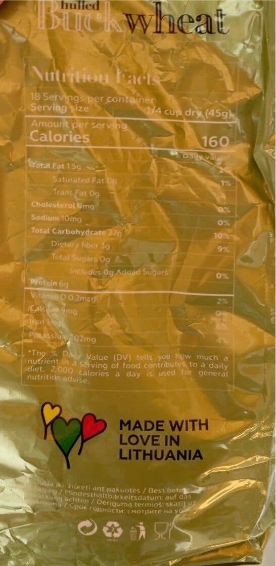 Open Food Facts Grano saraceno verde packshot