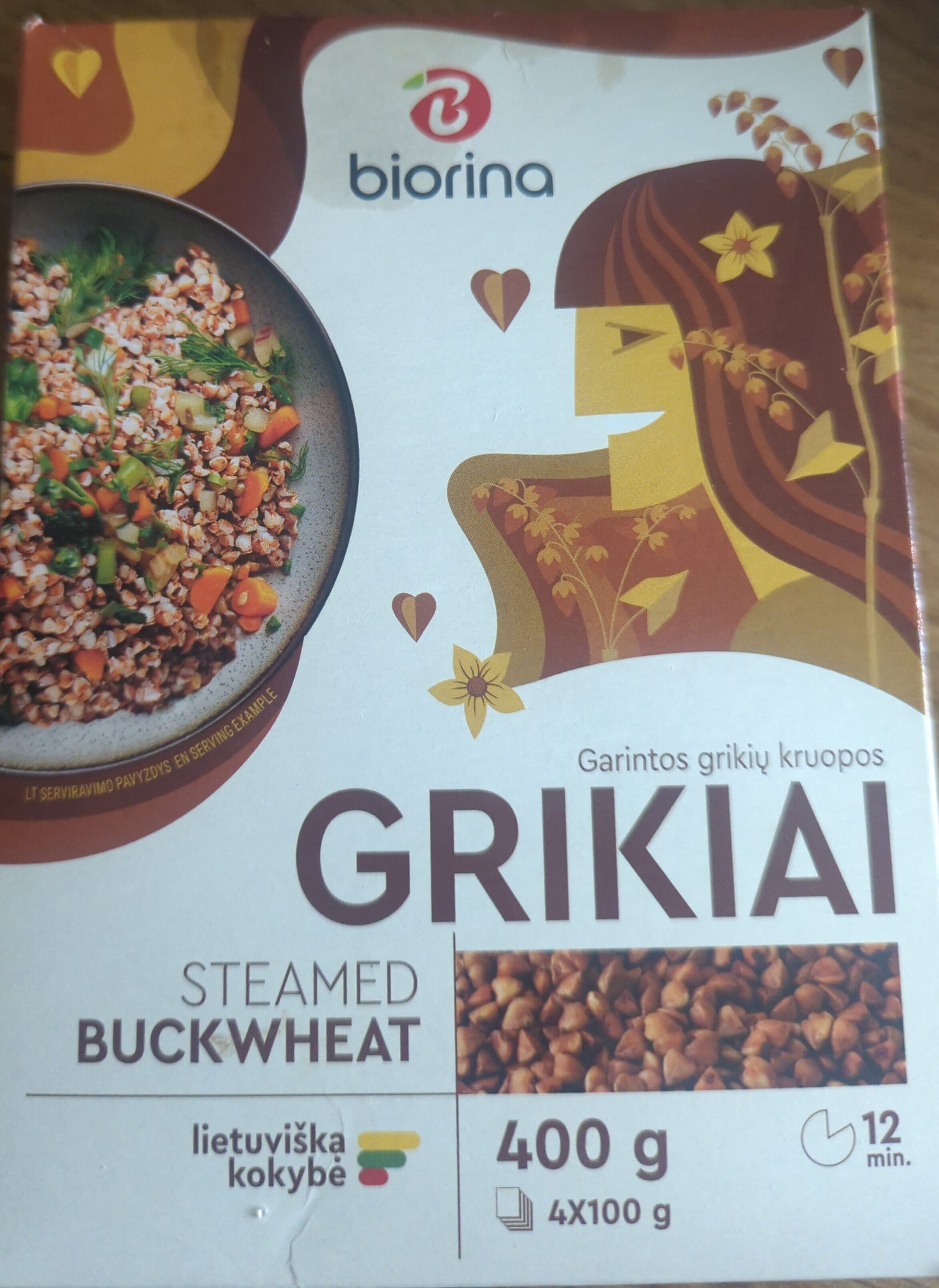 Biorina Garintis grikių kruopos packshot