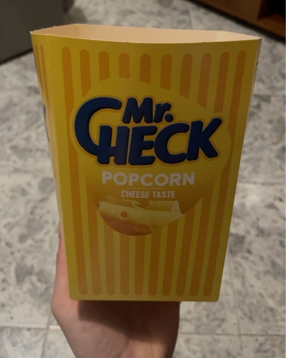 Mr. check - pop corn cheese packshot