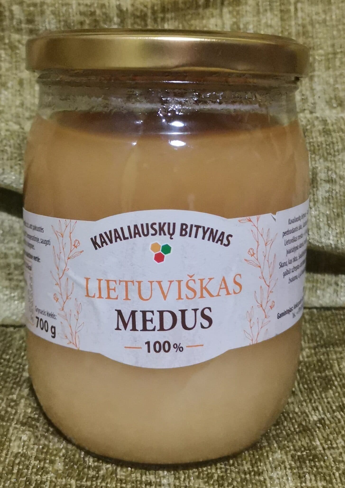 Kavaliauskų bitynas Lietuviškas medus packshot